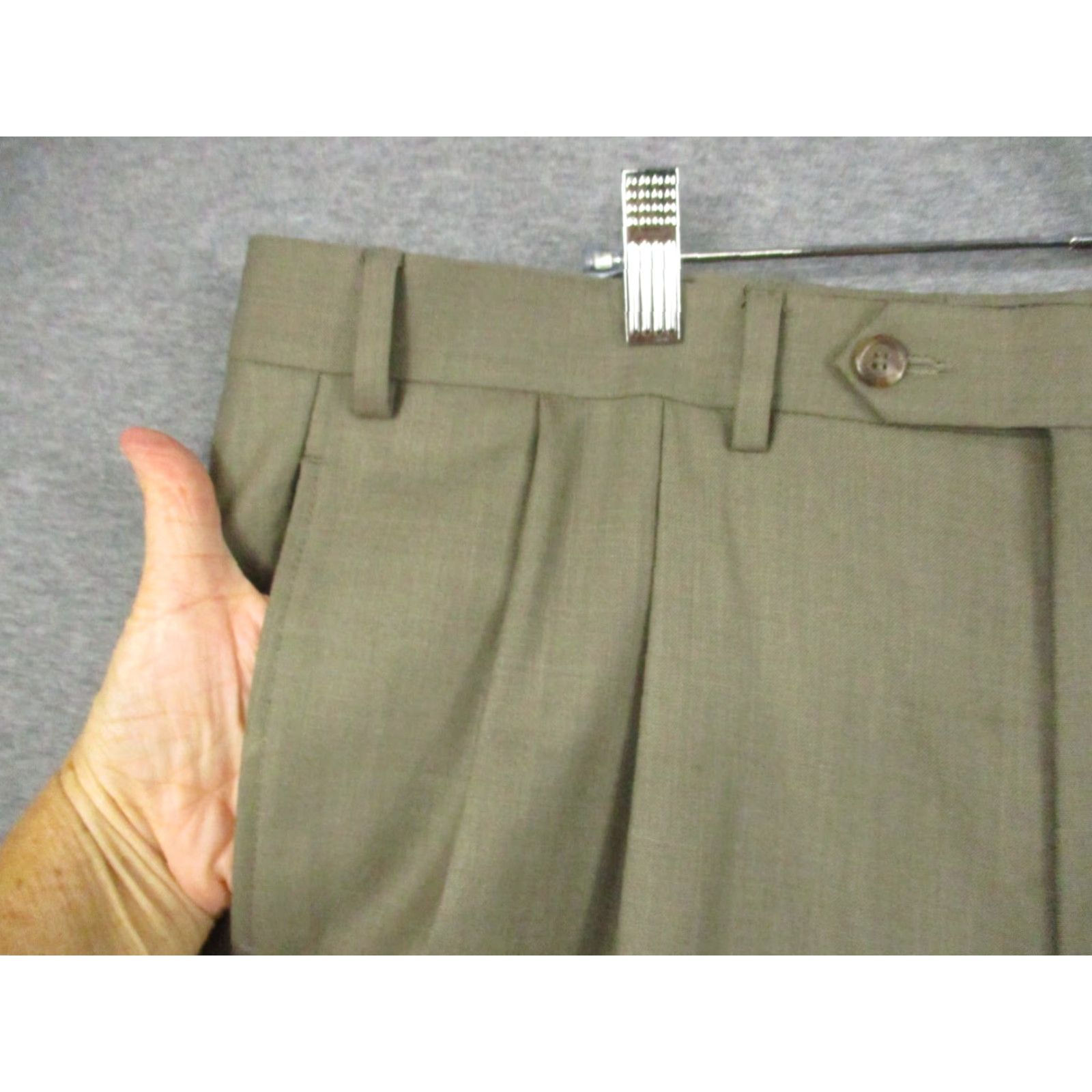 Ralph Lauren Lauren Ralph Lauren Dress Pants Beige 36x34 Polyester Pleated Regular Mens Pants Size US 36 / EU 52 - 4 Thumbnail