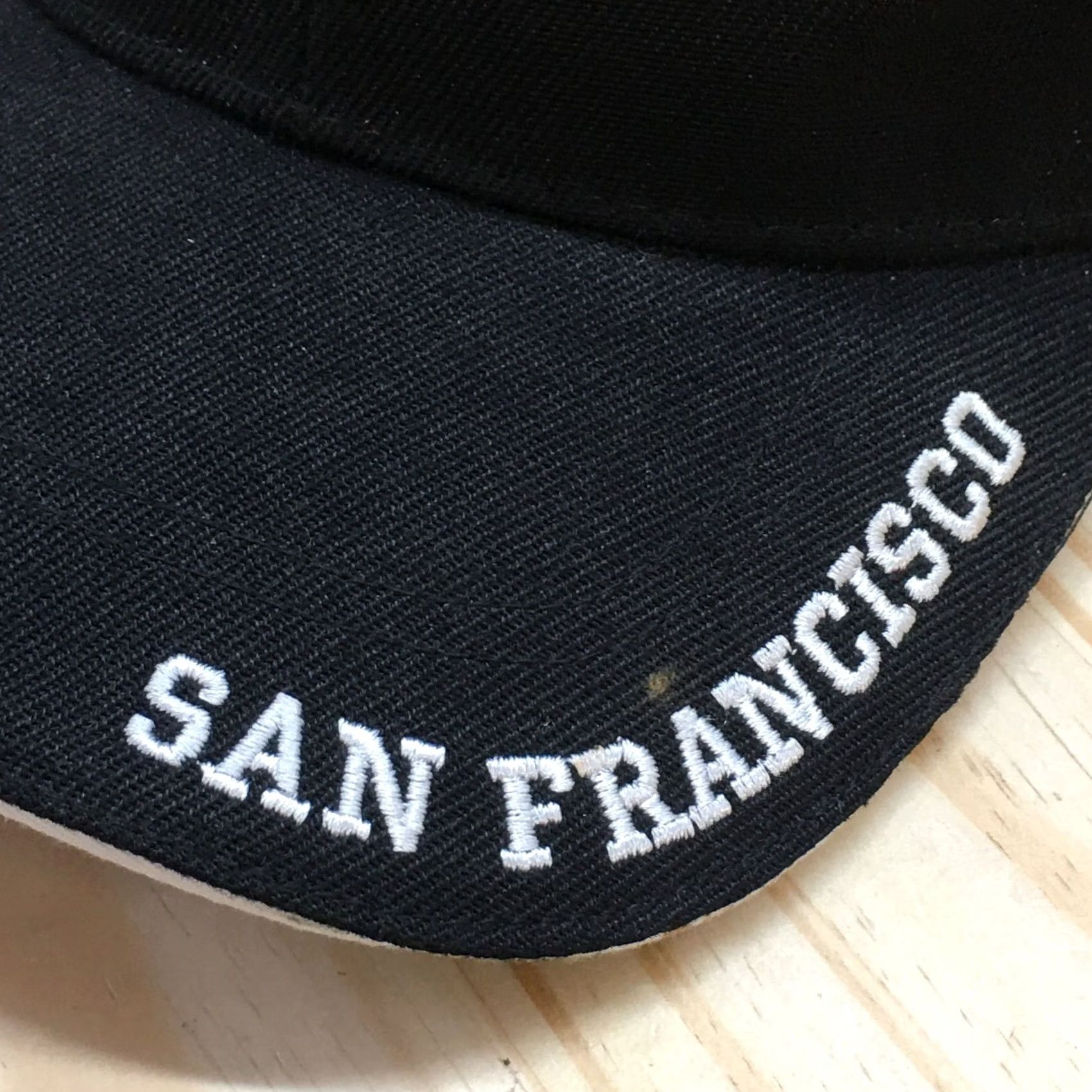Logo 7 San Francisco Baseball Cap Mens Black OS Adjustable Embroidered Logo Curved Brim Size ONE SIZE - 2 Thumbnail