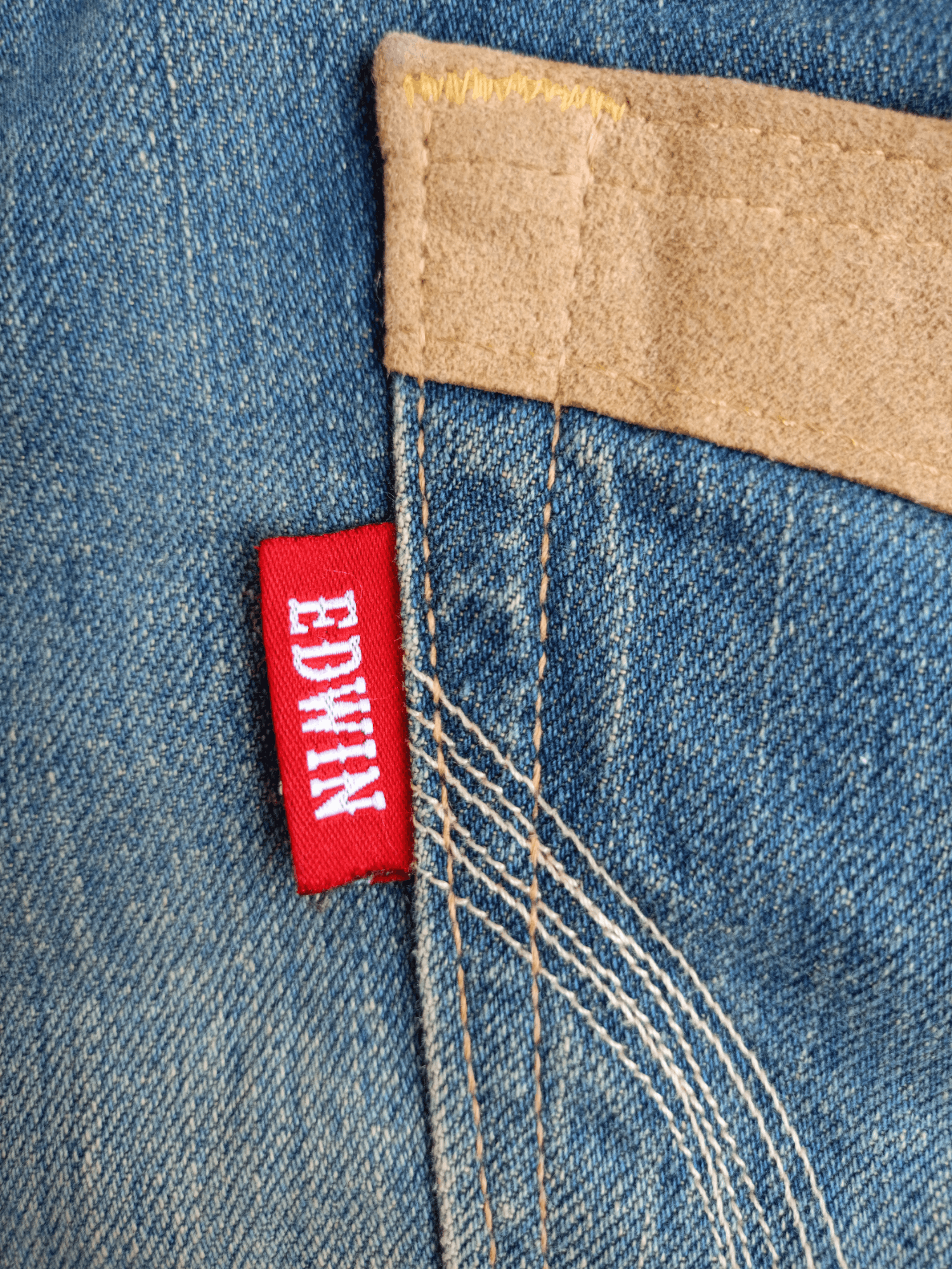 Edwin × Vintage Edwin Exclusive Vintage Denim Regular Distressed Jeans Size US 32 / EU 48 - 16 Thumbnail