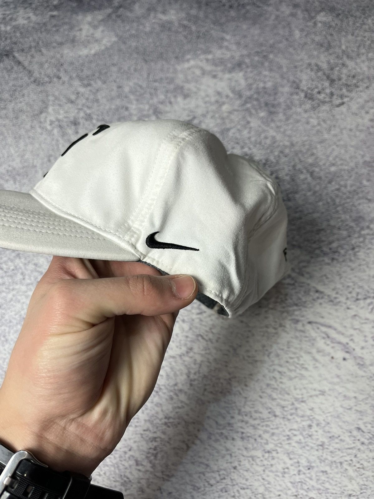 Nike Vintage Nike Roger Federer Rare Cap Hat Tennis White Size ONE SIZE - 13 Thumbnail