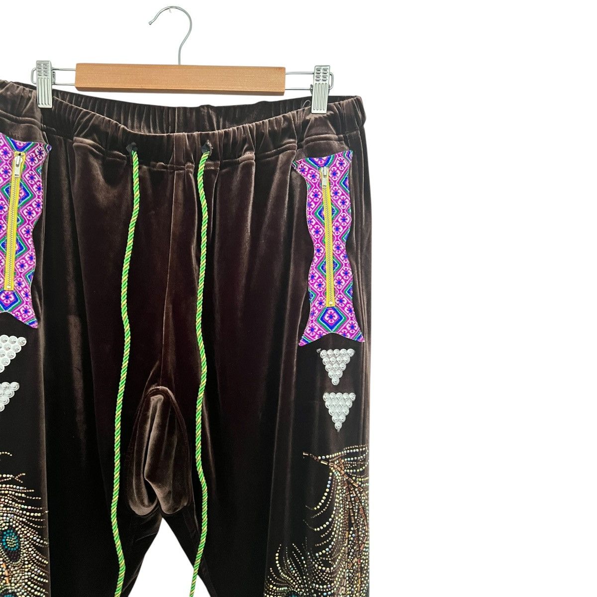 Penultimate Penultimate velour embellished track pants Size US 30 / EU 46 - 2 Thumbnail