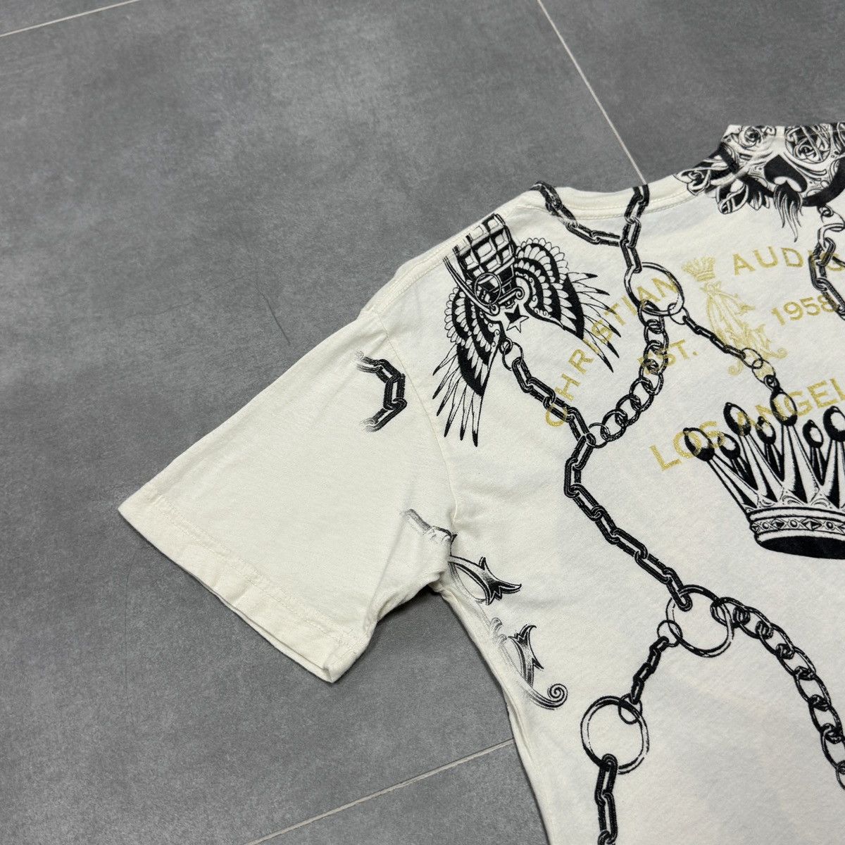 Christian Audigier × Ed Hardy Christian Audigier Los Angeles Tattoo Y2K Hip Hop T-Shirt Size US S / EU 44-46 / 1 - 15 Thumbnail
