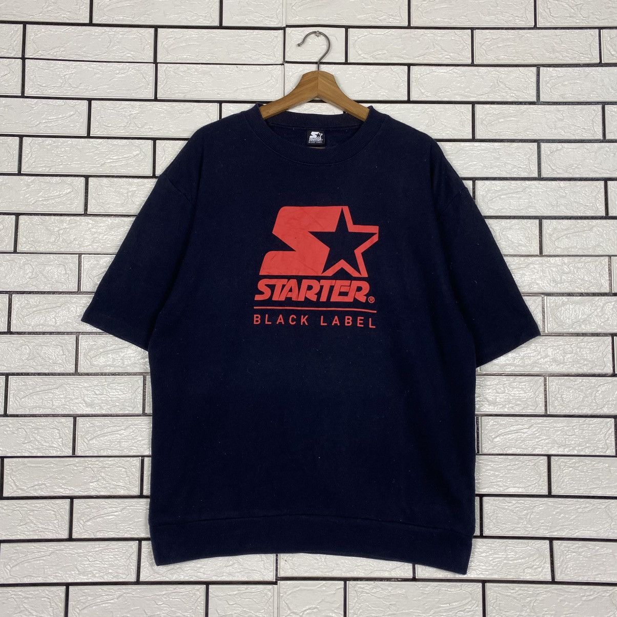 Japanese Brand 📌Short Sleeve Sweatshirt Starter Black Label Big Logo Size US XL / EU 56 / 4 - 2 Thumbnail