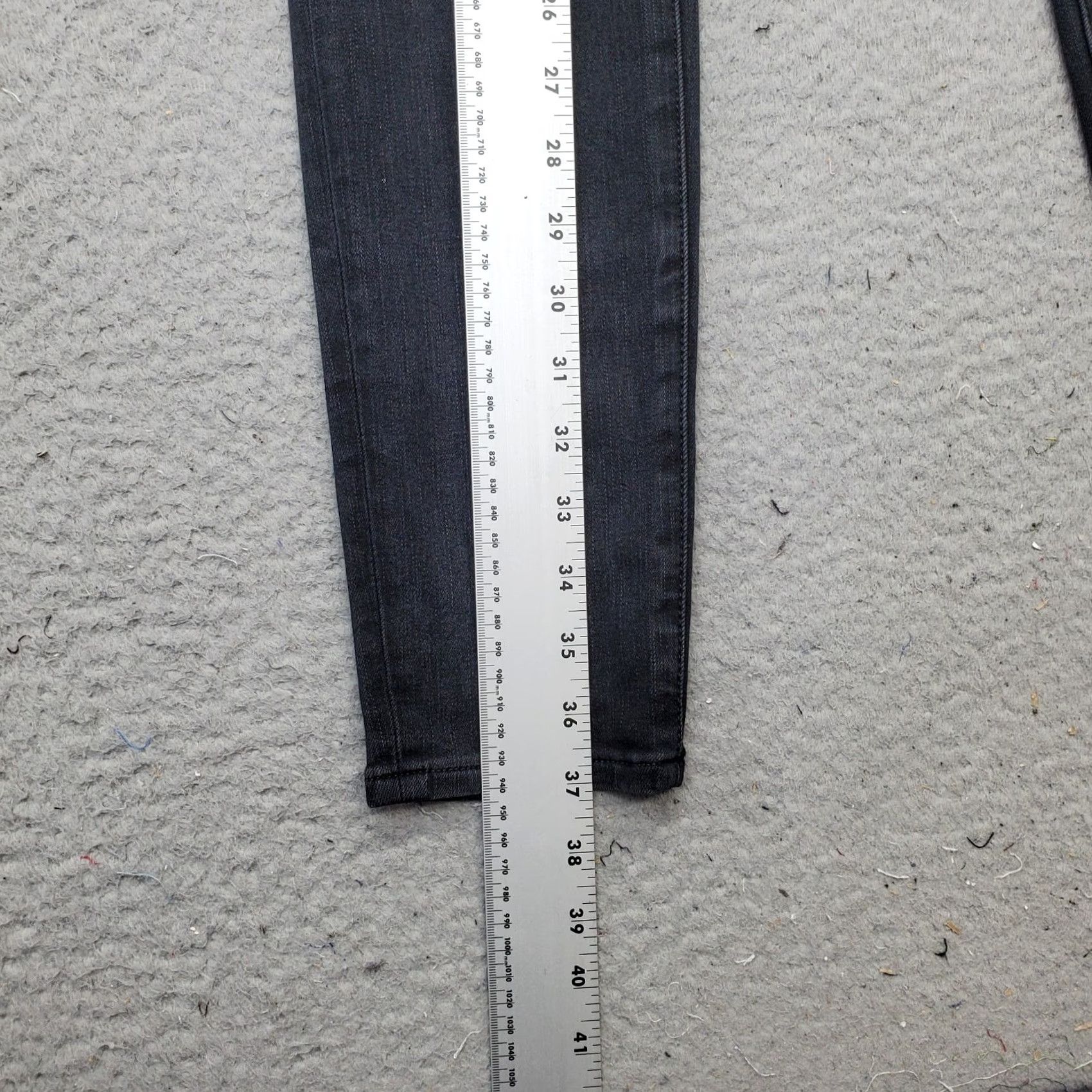 American Eagle Outfitters American Eagle Outfitters Jeans Womens 10 Black Denim Dream Stretch Dark Wash Skinny Leg Womens Size 10 Black Denim Skinny Jeans Size 32" / US 10 / IT 46 - 6 Thumbnail