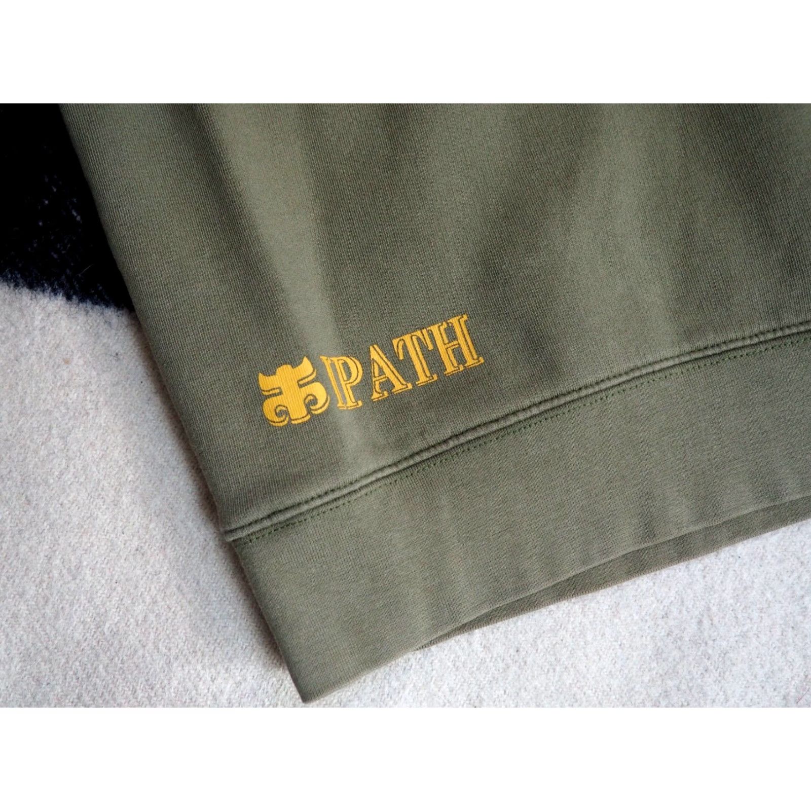 Logo 7 VTG Ipath Hoodie Mens XL 90s 2000s Y2k Faded Green Logo Baggy Grunge Sweatshirt Pullover Crew Neck Hooded Size US XL / EU 56 / 4 - 6 Thumbnail