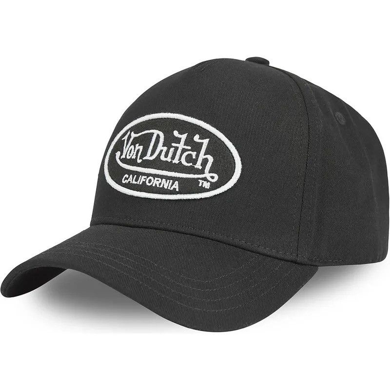 Von Dutch Von Dutch Trucker Hat Classic 51 Black Embroidered Logo Cap Size ONE SIZE - 1 Thumbnail