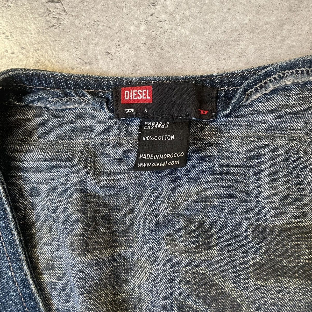 Diesel × Diesel Black Gold × Vintage Very Vintage 90s Diesel Uzbekistan Rally Denim Vest Size US S / EU 44-46 / 1 - 8 Thumbnail