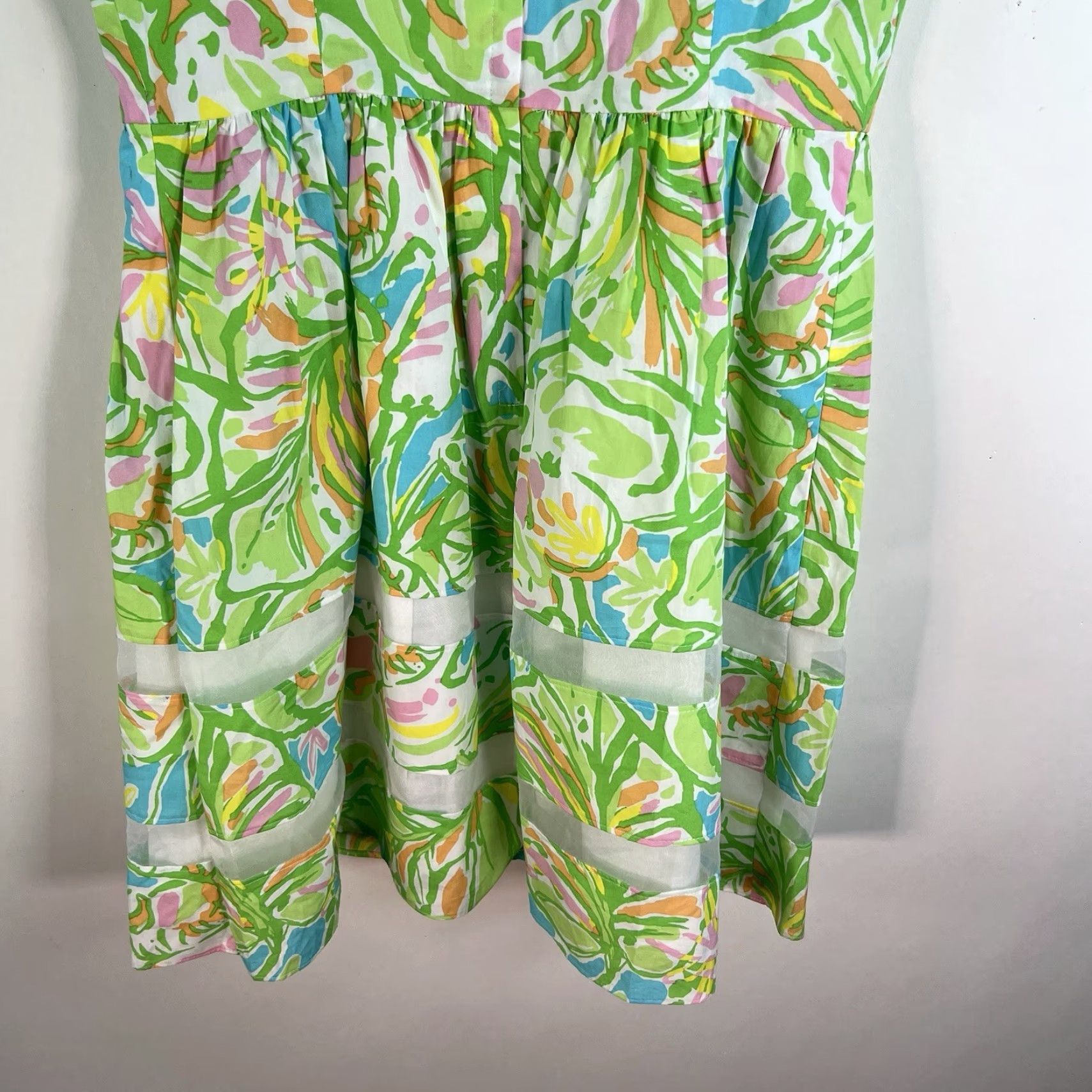 Lilly Pulitzer Lilly Pulitzer Dress Women’s Sleeveless Ollie Dress Elephant Floral Green Size 8 Womens Size M / US 6-8 / IT 42-44 - 5 Thumbnail