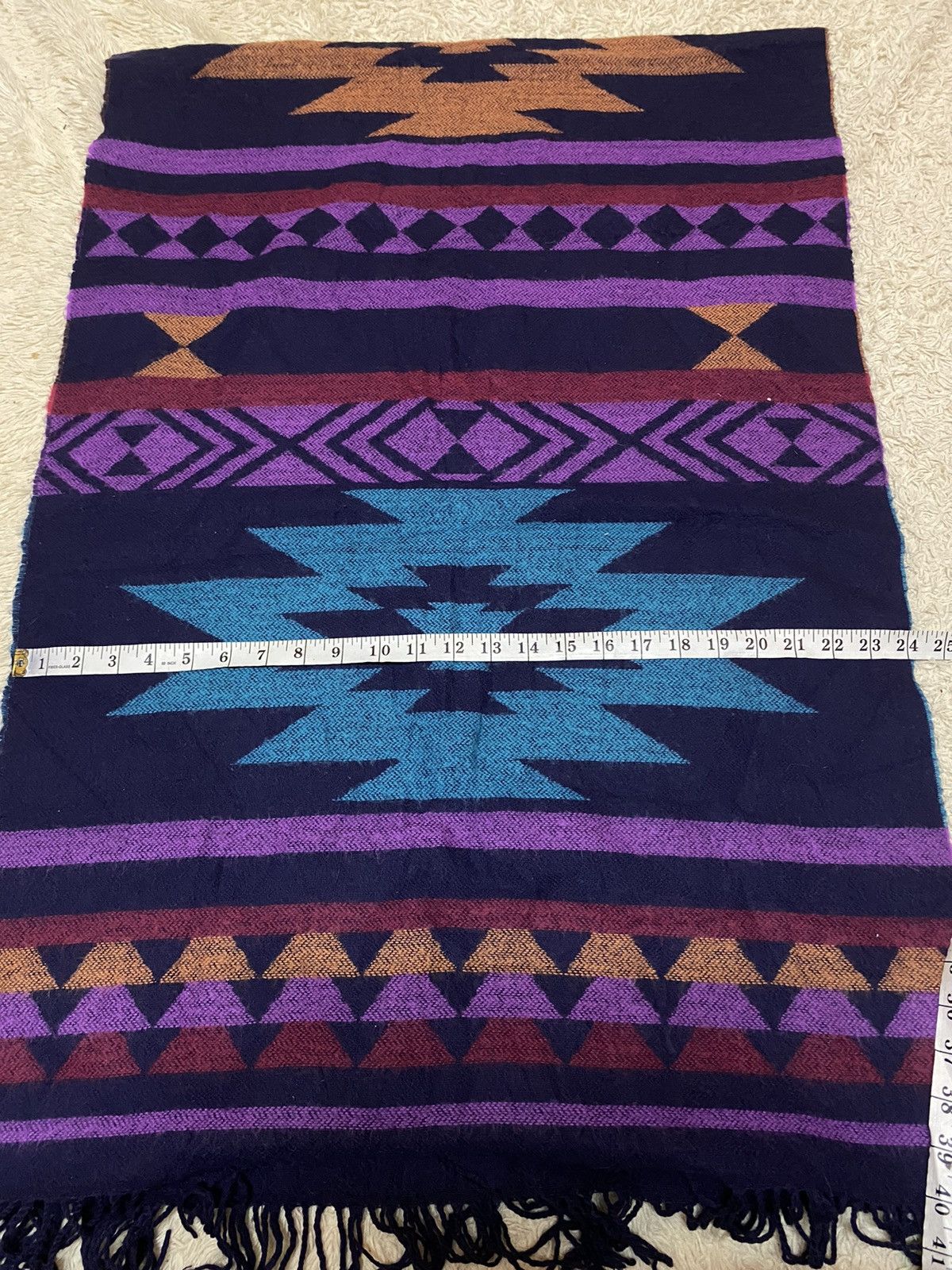Vintage ‼️VINTAGE NAVAJO SCARF/MUFLLER VERY RARE‼️ Size ONE SIZE - 4 Thumbnail