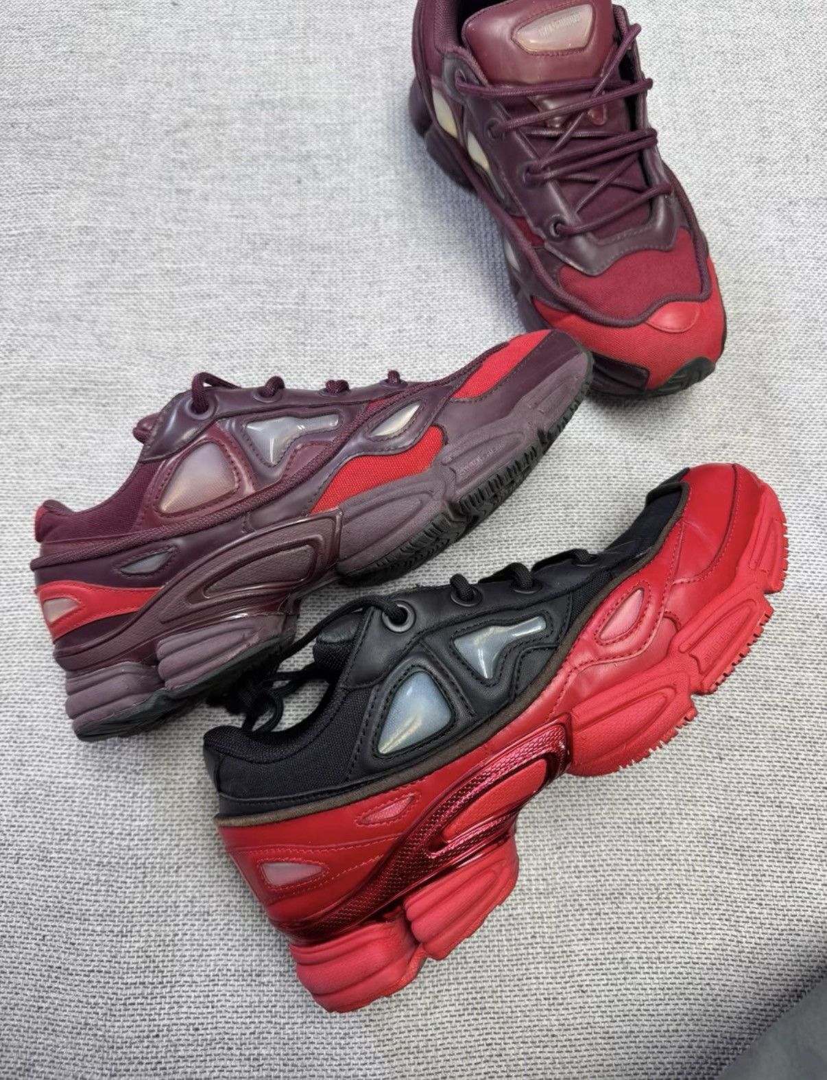 Adidas Adidas Raf Simons Ozweego Burgundy colorway K37 Size US 9.5 / EU 42-43 - 1 Thumbnail