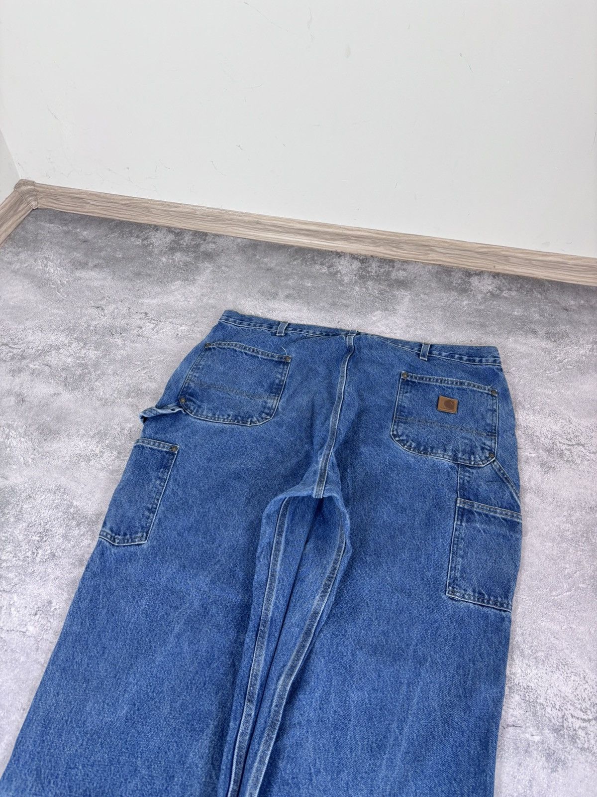 Carhartt Carhartt Men’s Double Knee Denim Jeans Loose Original Fit Size US 44 / EU 60 - 12 Thumbnail