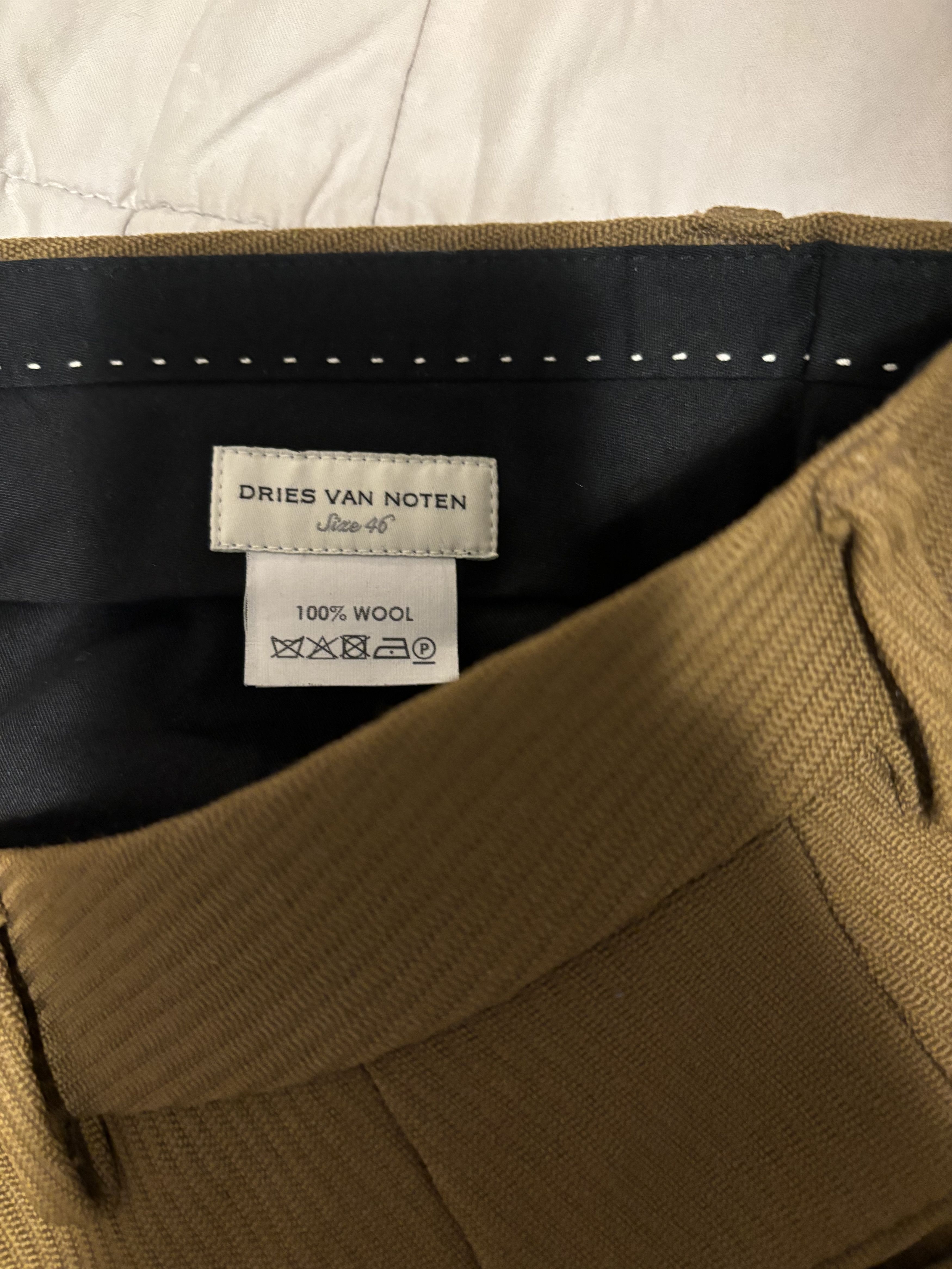 Dries Van Noten Dries Van Noten Wool Trousers Size 46R - 4 Thumbnail