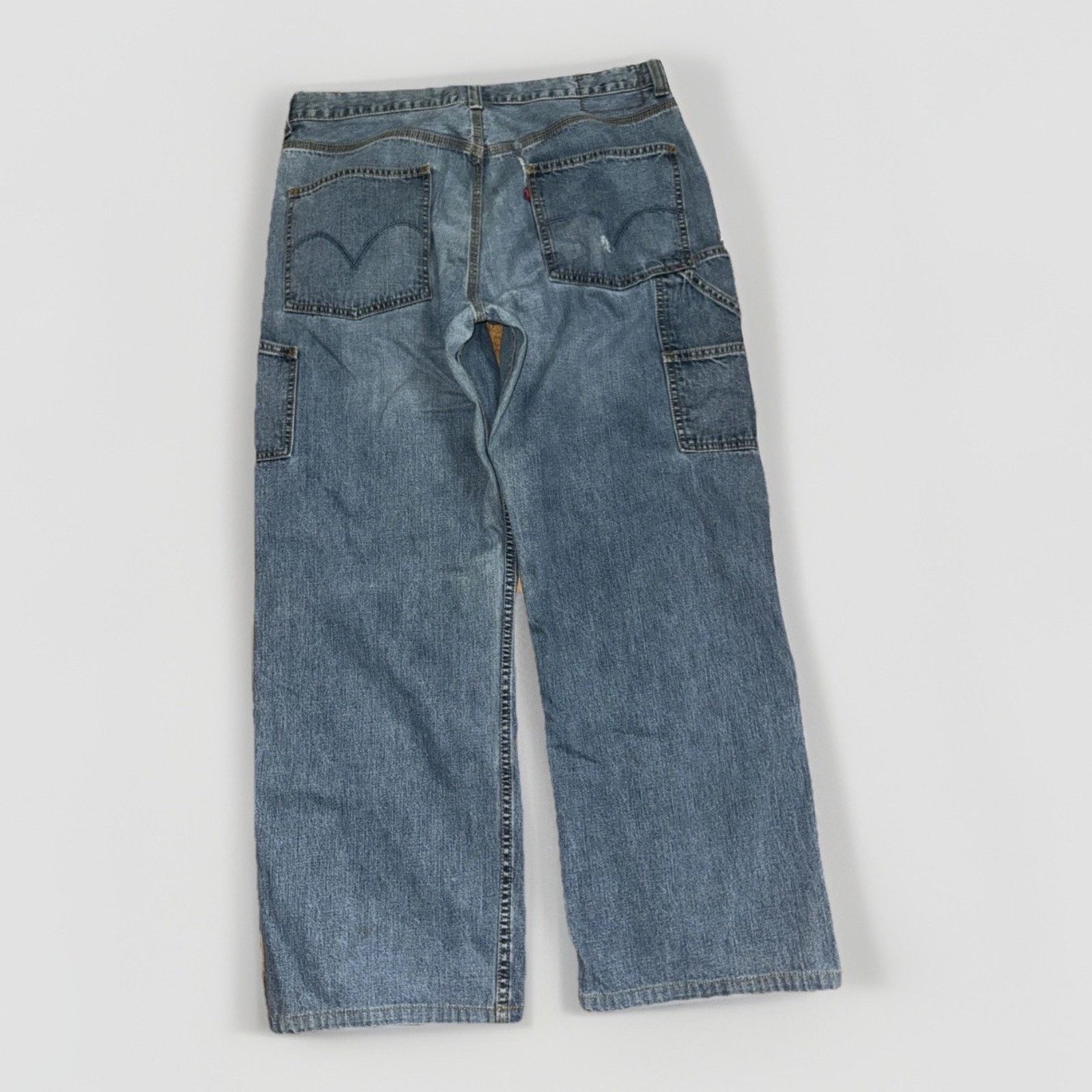 Levi's × Vintage Levi’s Carpenter Jeans 36x30 Loose Fit Baggy Workwear Y2K Size US 36 / EU 52 - 5 Thumbnail