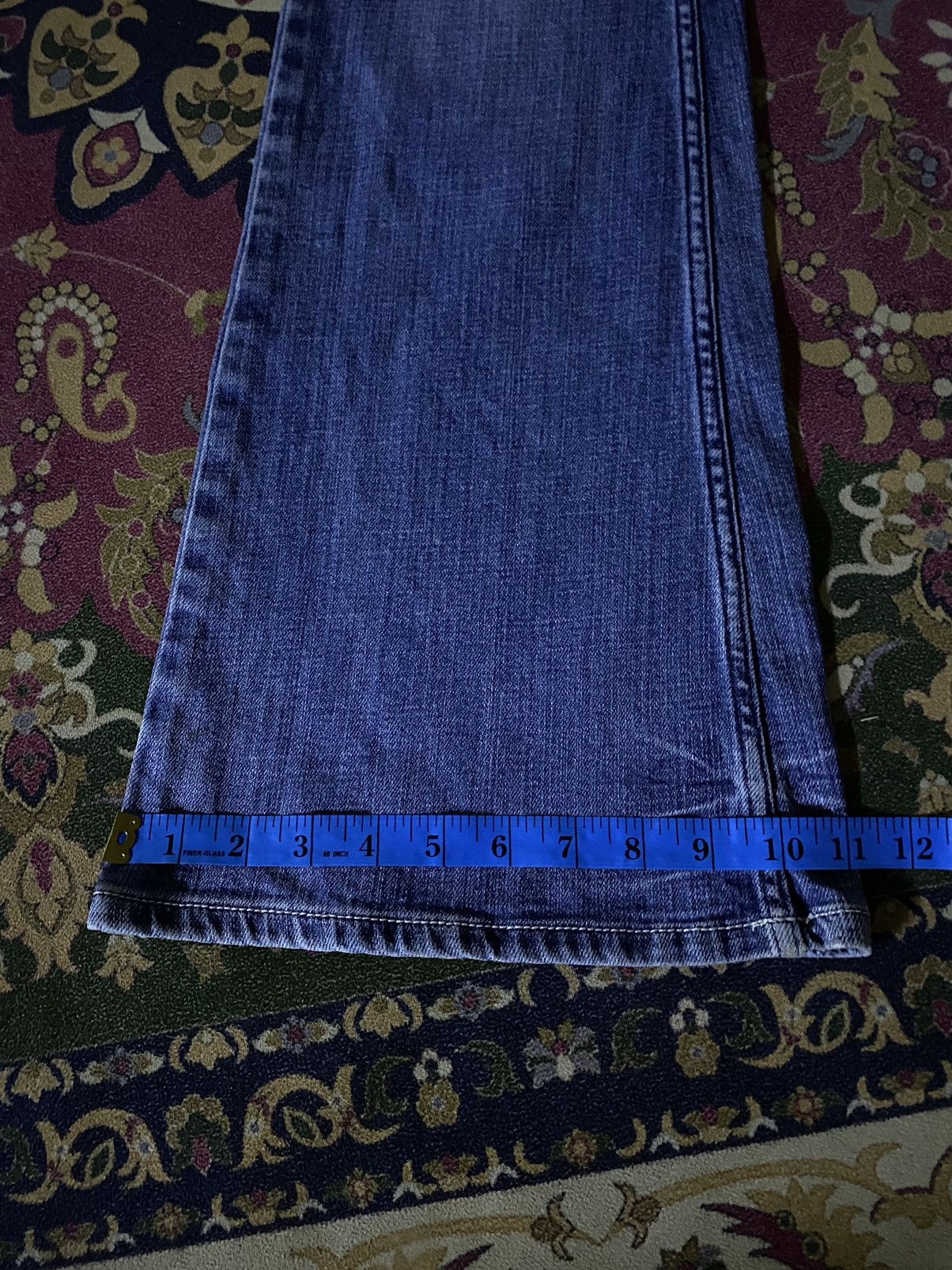 If Six Was Nine × Japanese Brand × Le Grande Bleu (L.G.B.) 🔥FLARE🔥Japanese Brand Vanity Premium Super Flare Denim Size US 33 - 20 Thumbnail