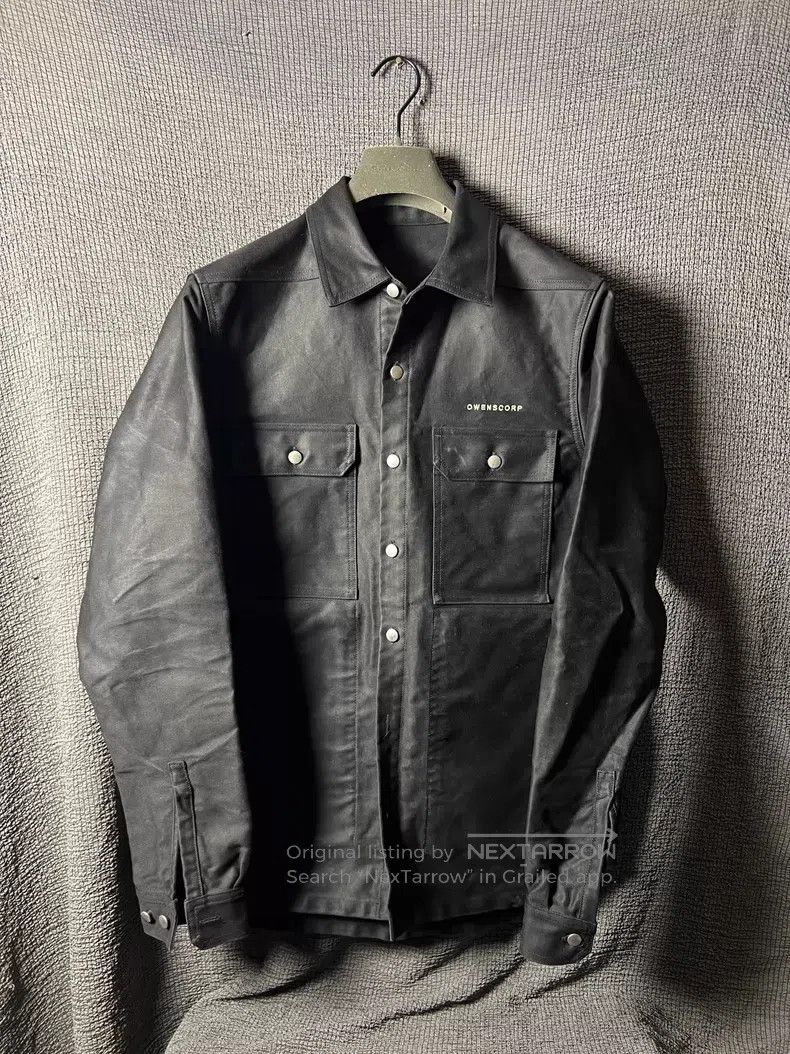Rick Owens Rick Owens Satin Hard Cotton Workwear Shirt Size US M / EU 48-50 / 2 - 7 Thumbnail