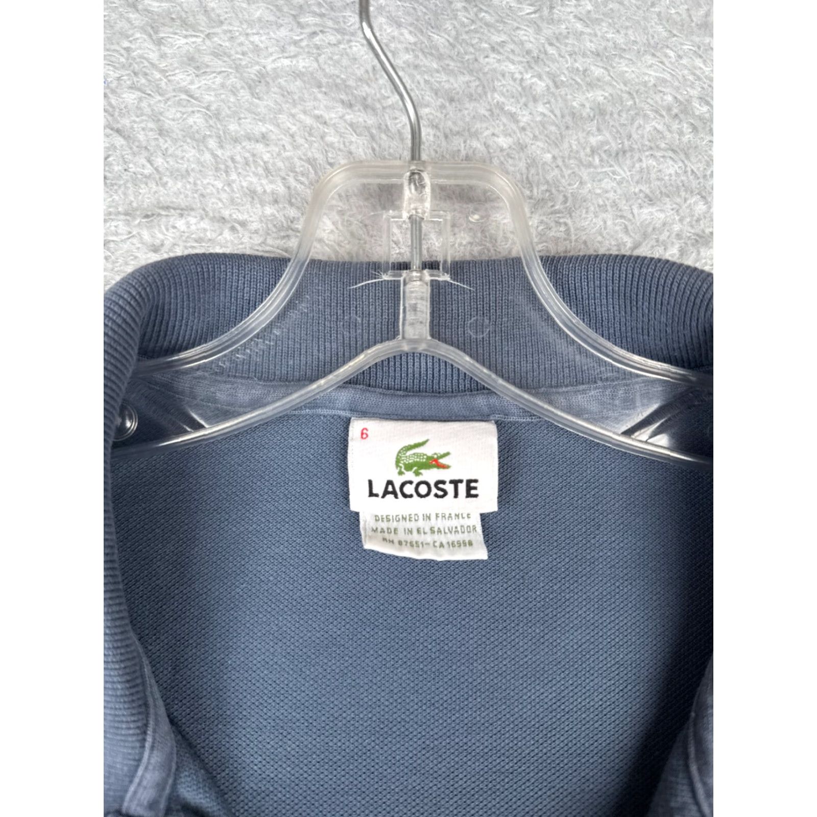 Lacoste Lacoste Polo Shirt Men Blue Short Sleeve 100% Cotton Slim Regular Size 6 Sports Activewear Polo Size US S / EU 44-46 / 1 - 6 Thumbnail