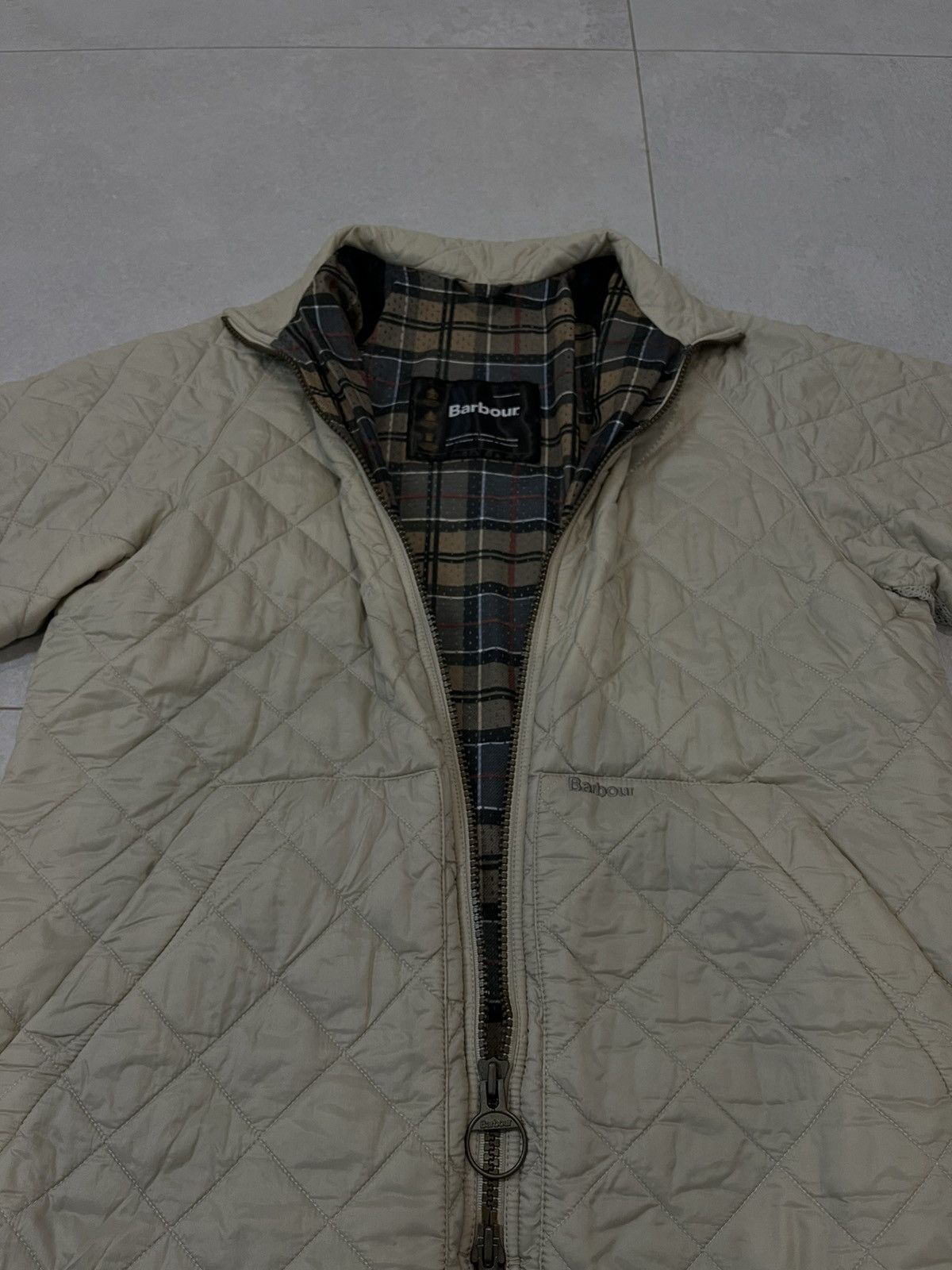 Barbour Barbour Flyweight Quilt Jacket Beige Full Zip High Neck Size US M / EU 48-50 / 2 - 3 Thumbnail