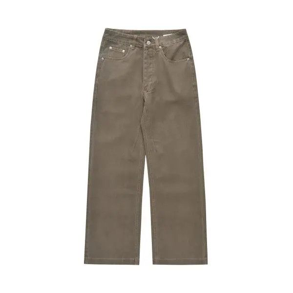 VIBE Men's Japanese street retro washed multi-pocket work jeans Size US 32 / EU 48 - 1 Thumbnail