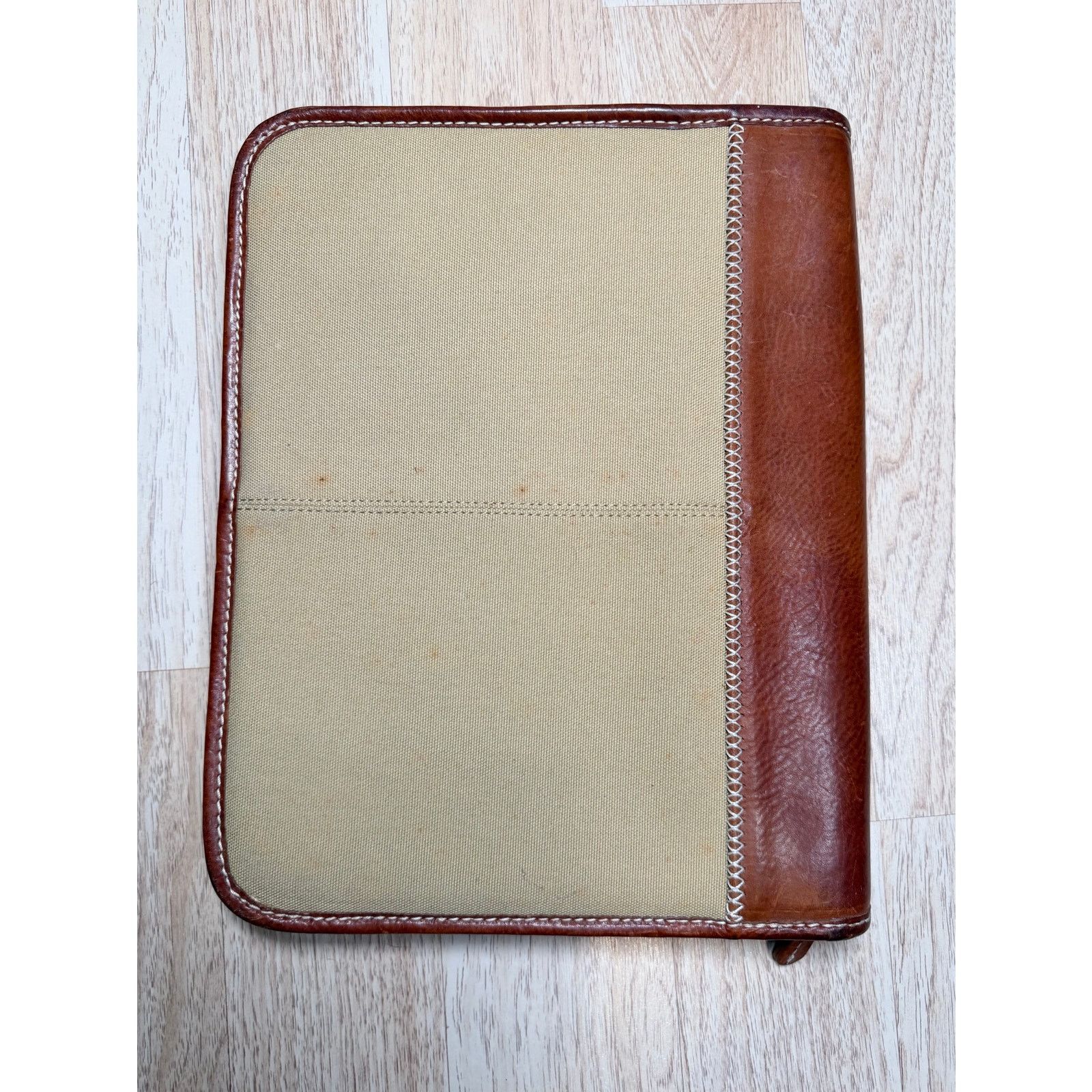 Tommy Bahama Vintage Tommy Bahama Leather/Canvas Portfolio Brief Folder Size ONE SIZE - 2 Thumbnail