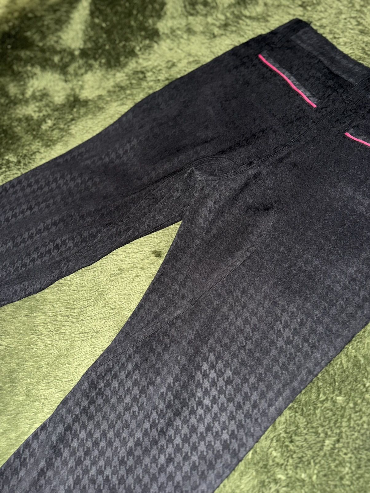 Oakley [30] Oakley Japan Houndstooth Skull Bootcut Pants Black Size US 30 / EU 46 - 9 Thumbnail
