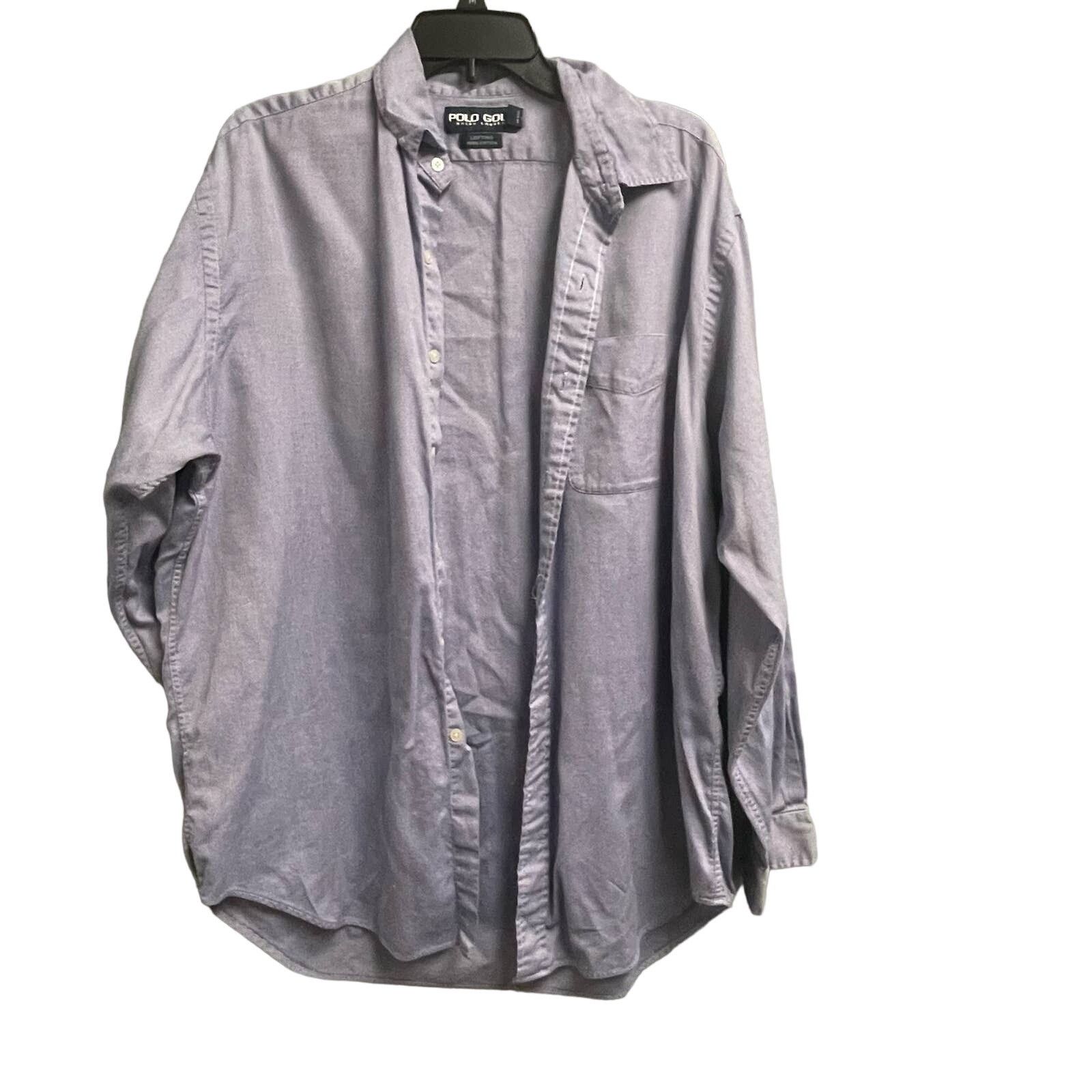 Ralph Lauren Polo Golf VTG Men's Long Sleeve Button Down Sz Large Size US L / EU 52-54 / 3 - 1 Thumbnail