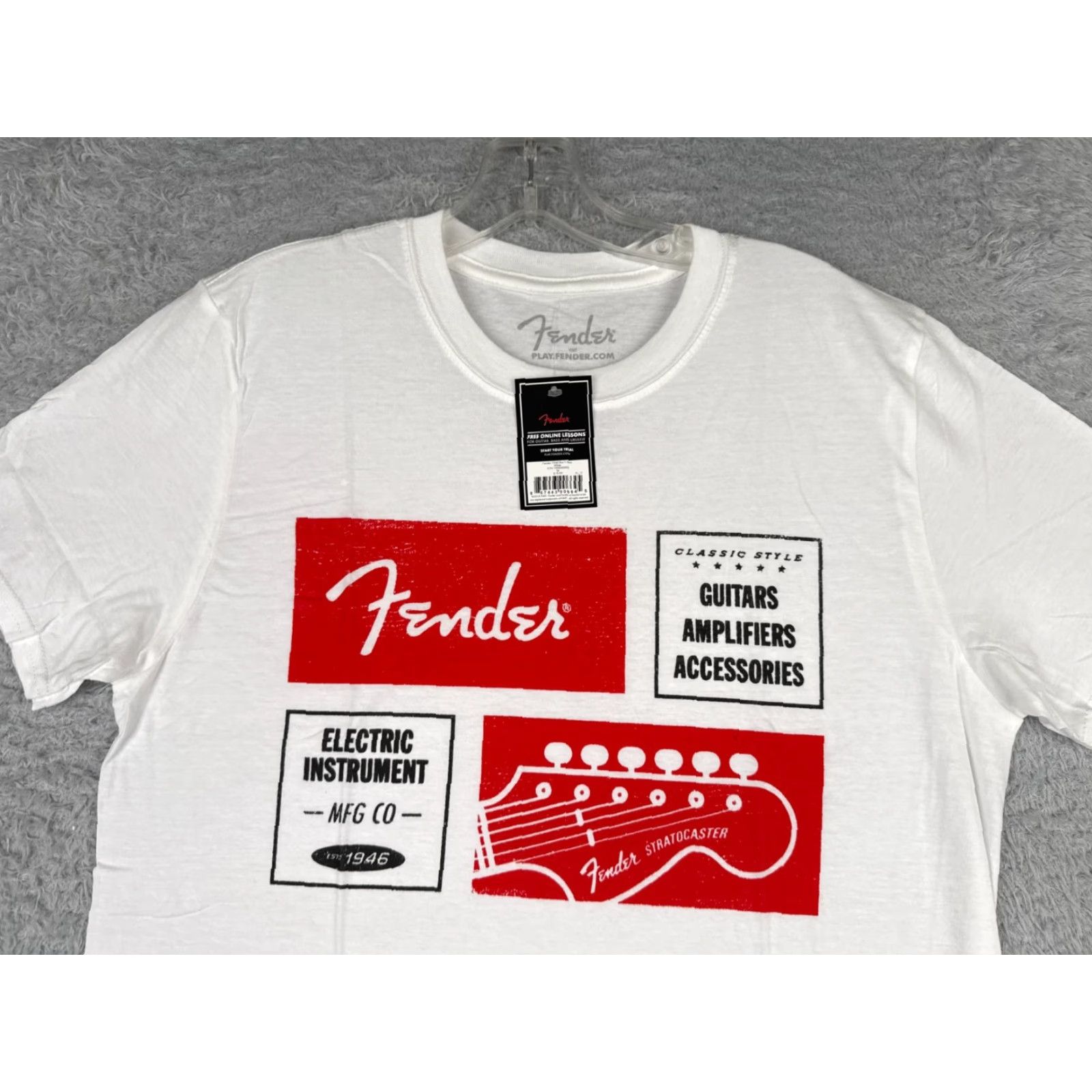 Fender Fender Shirt Men M White 1964 Stratocaster 100% Cotton NEW NWT Size US M / EU 48-50 / 2 - 4 Thumbnail
