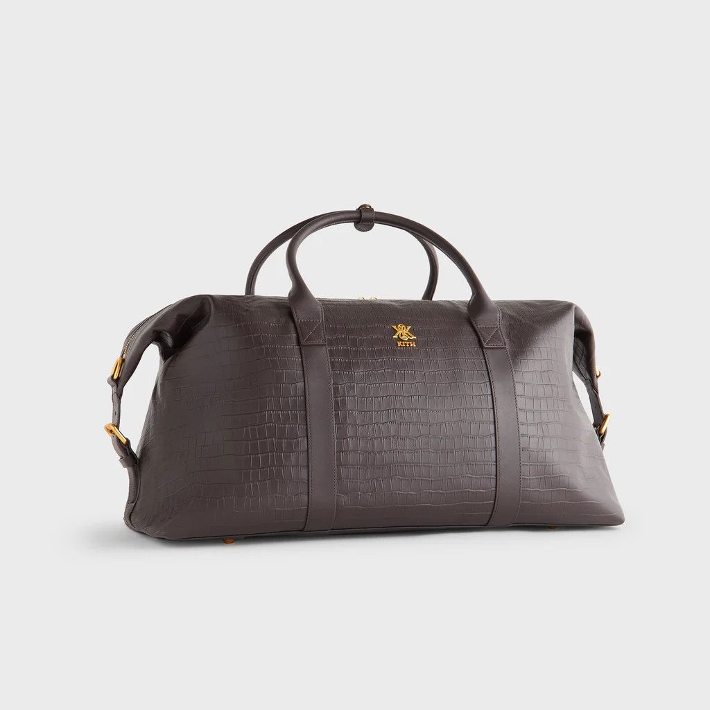 Kith Kith Croc Debossed Leather Duffle Bag Size ONE SIZE - 3 Thumbnail