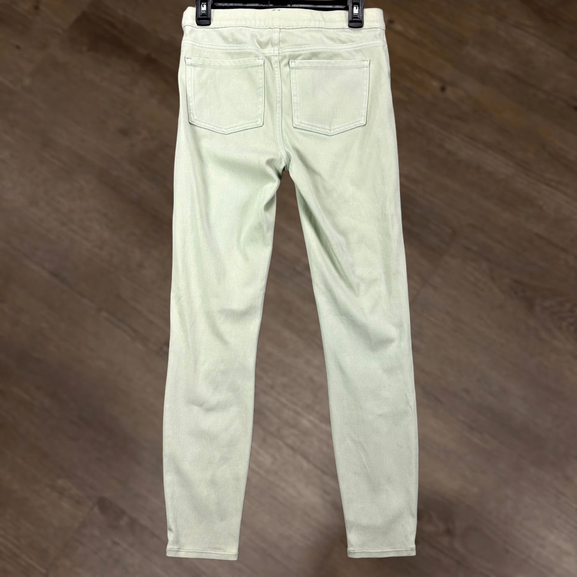 Spanx Spanx Jeans Jeggings Womens Medium Light Green Stretch Elastic Waist Pull On Size 32" / US 10 / IT 46 - 1 Thumbnail
