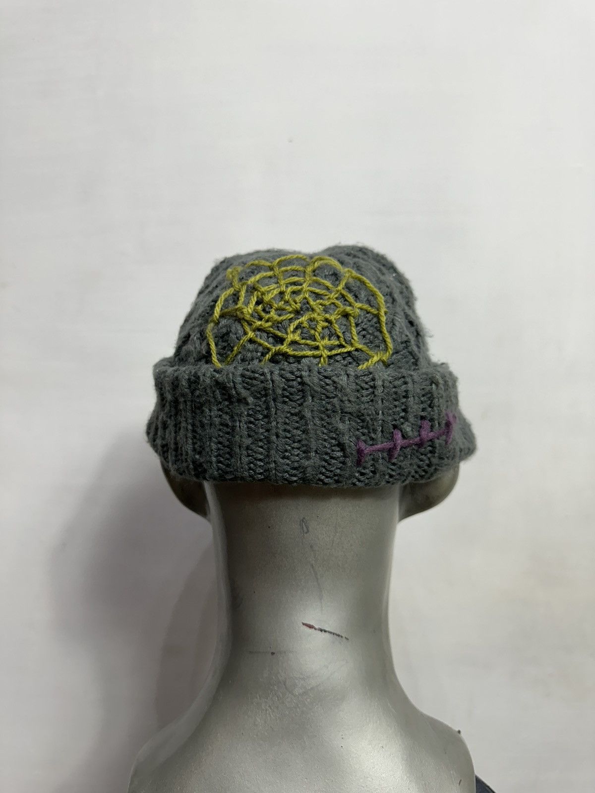 Handmade Custom Made Nice Design Art Knitted Eye Beanie Hats Size ONE SIZE - 6 Thumbnail