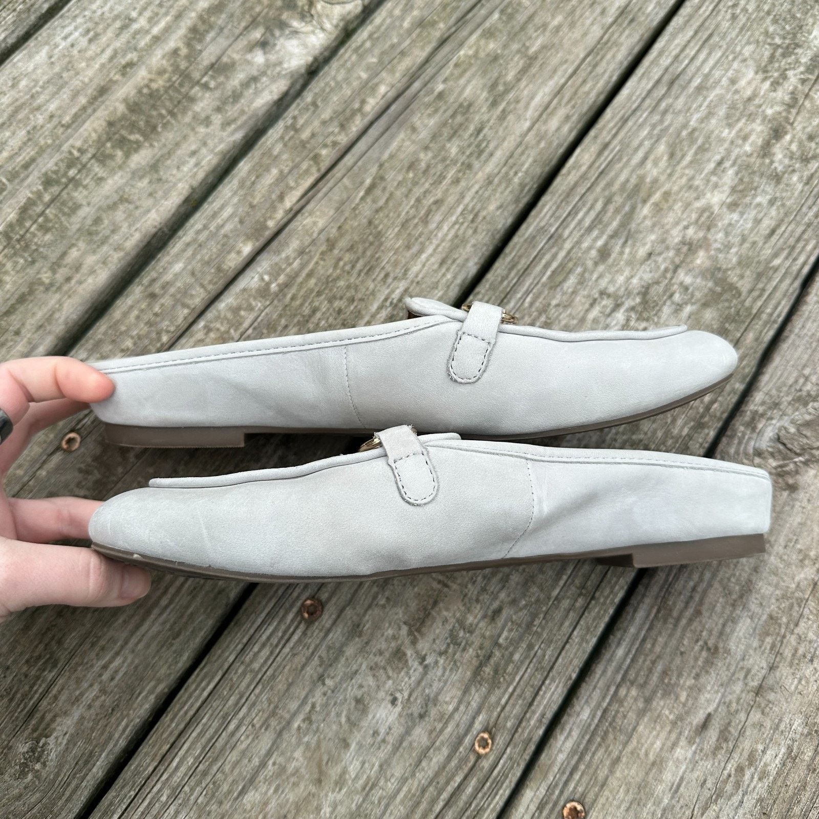 Vionic Vionic Adeline Slip On Comfort Mules Shoes Horse Bit Grey 8 Size US 8 / IT 38 - 6 Thumbnail