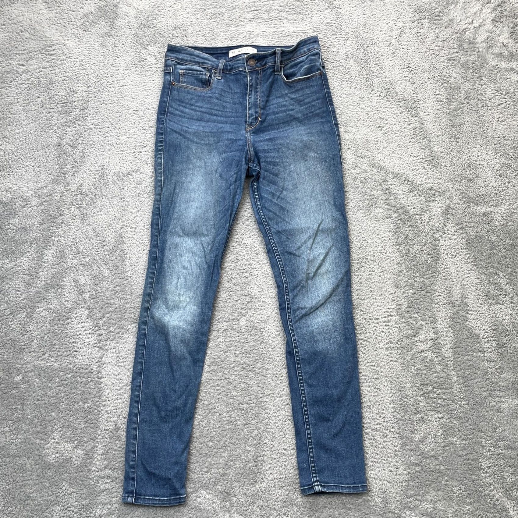Abercrombie & Fitch Abercrombie And Fitch Womens Jeans 6S Blue Skinny Leg Denim Cotton Logo Stretch Size 28" / US 6 / IT 42 - 2 Thumbnail