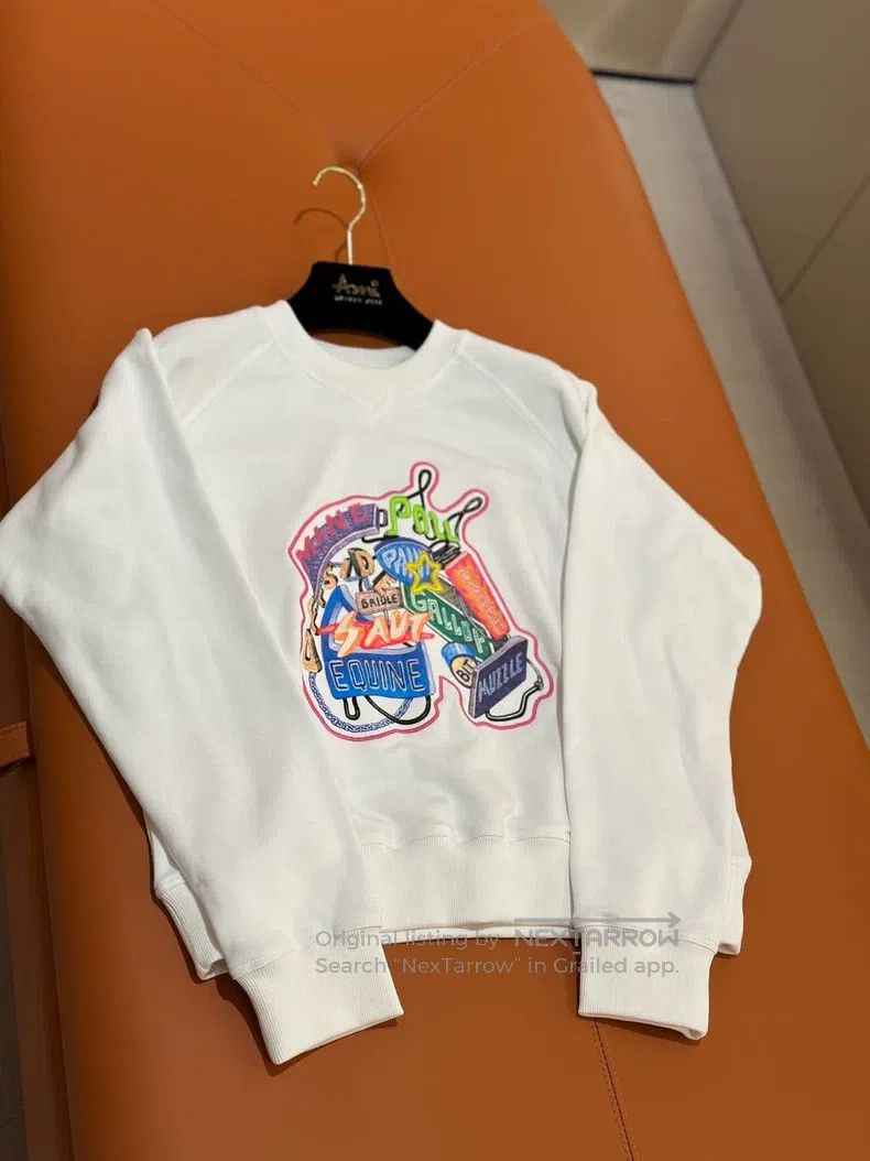 Hermes Hermes Turtleneck Sweatshirt White Size S / US 4 / IT 40 - 3 Thumbnail