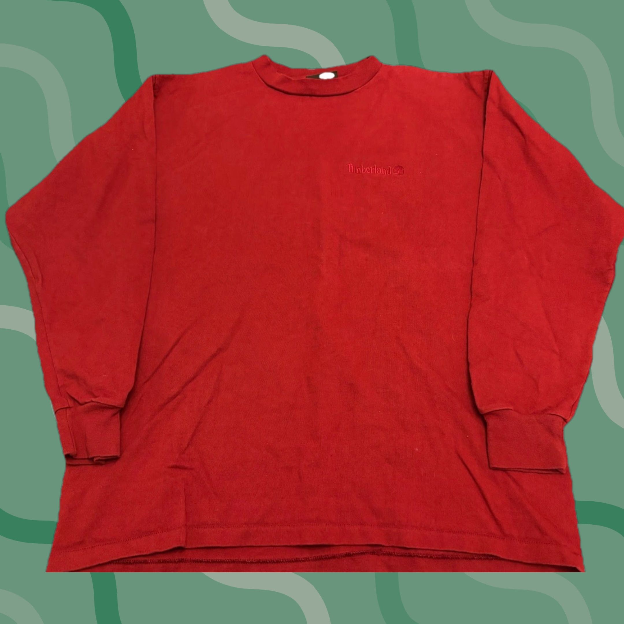 Timberland VINTAGE Timberland Long Sleeve Shirt Mens L Red Logo 90s Outdoor 90s USA Shirt Size US L / EU 52-54 / 3 - 1 Thumbnail
