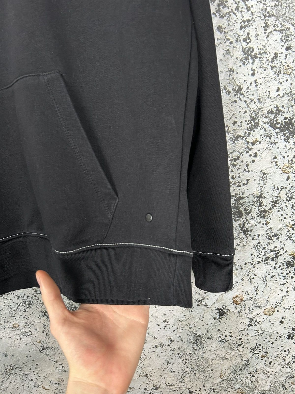 Allsaints Allsaints Black Hoodie Streetwear Designer Avant Garde Size US M / EU 48-50 / 2 - 4 Thumbnail