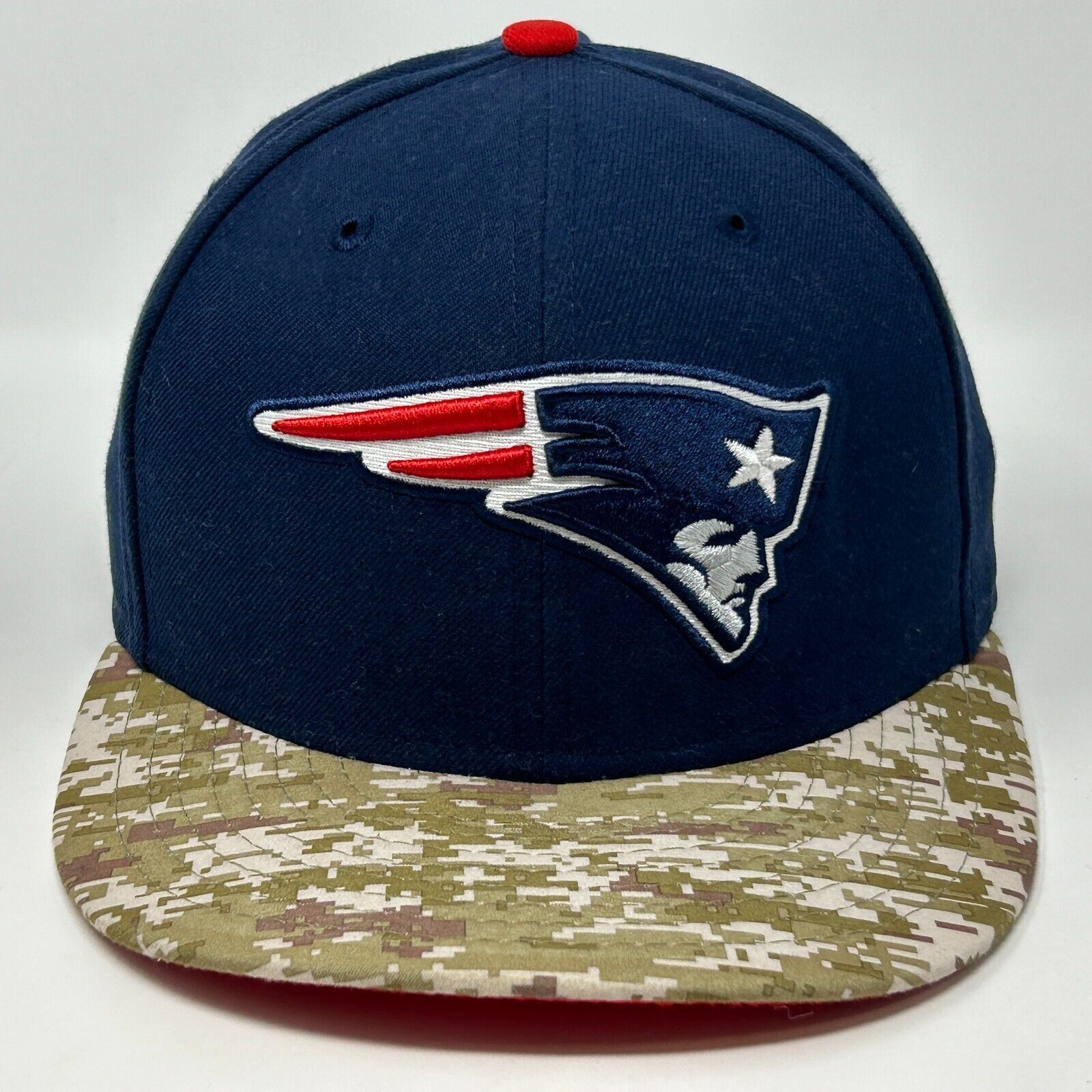 New Era New England Patriots Hat Baseball Cap Blue New Era NFL 7 1/4 Size ONE SIZE - 1 Thumbnail