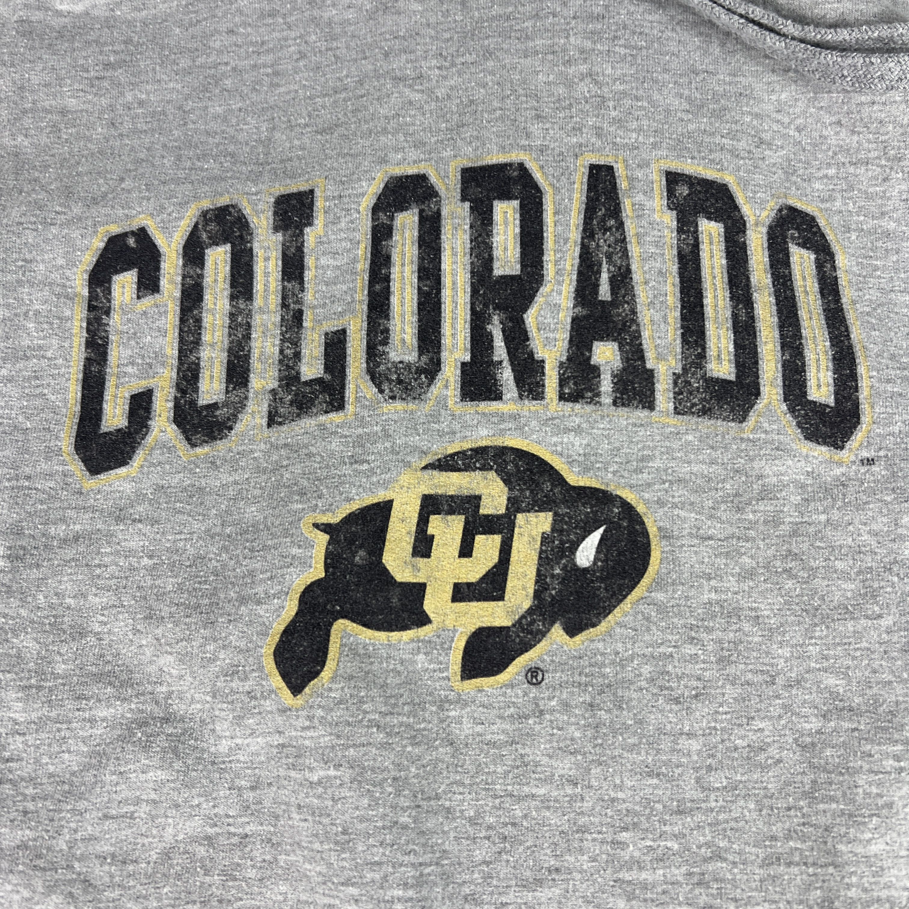 NCAA Colorado Buffaloes Sweatshirt Grey Faded Pullover Hoodie Size US XXL / EU 58 / 5 - 2 Thumbnail