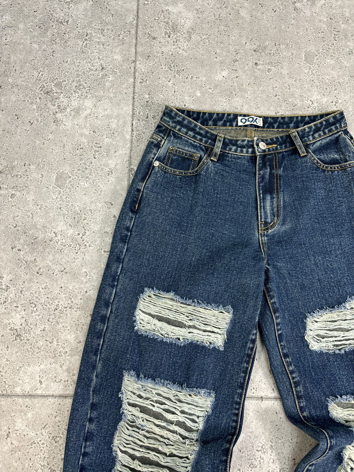 Diesel × If Six Was Nine × Japanese Brand Distressed Flare Denim Jeans Diesel Style 2000s Japanesse Size US 34 / EU 50 - 4 Thumbnail