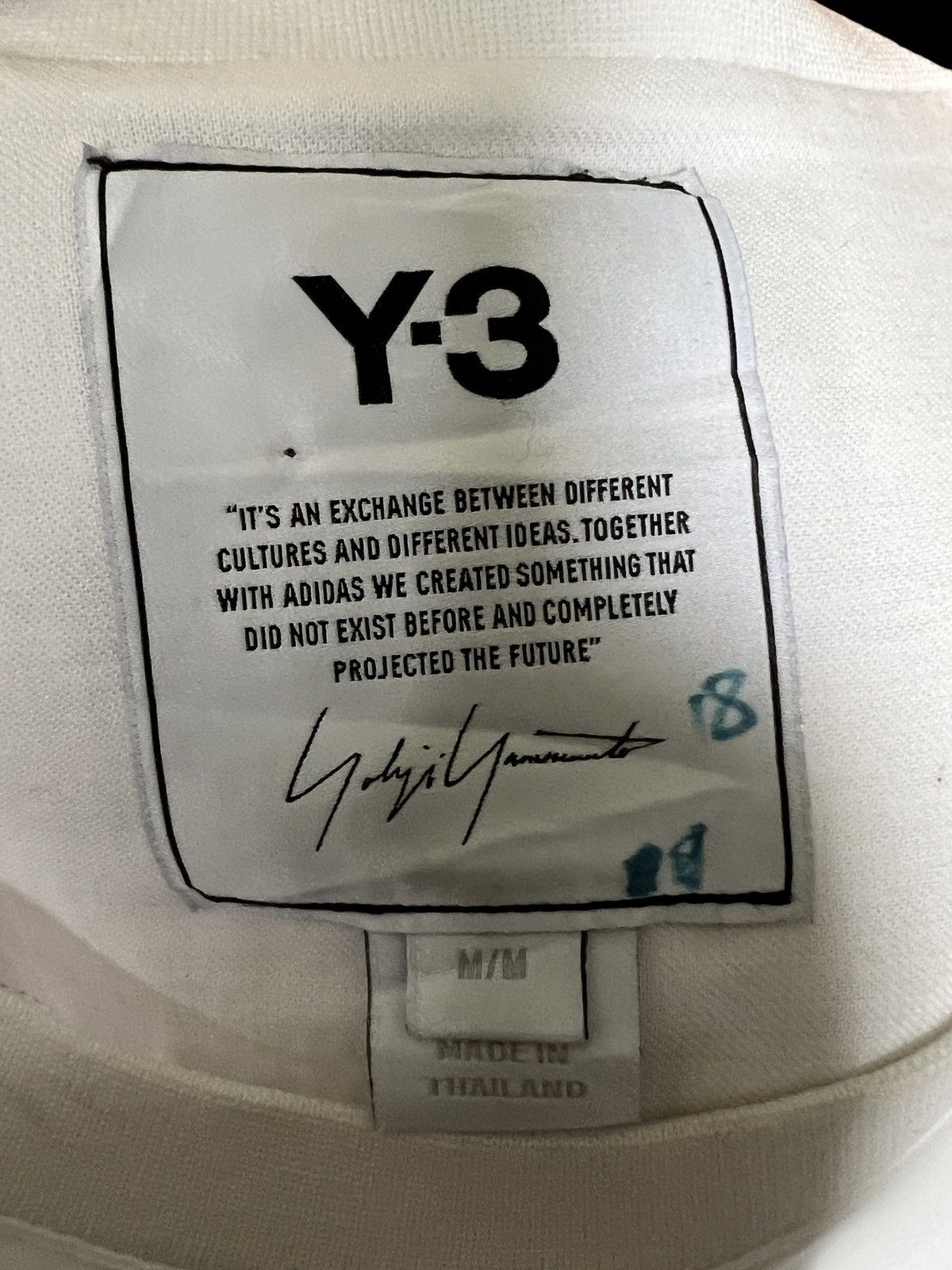 Y-3 × Yohji Yamamoto Yohji Yamamoto Y3 Logo Tshirt Size US L / EU 52-54 / 3 - 5 Thumbnail