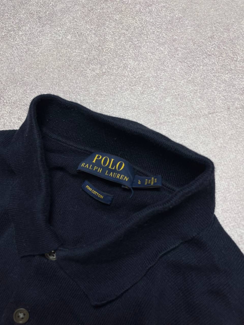 Polo Ralph Lauren × Vintage Vintage Polo Ralph Lauren Knit Rugby Shirt L Size US L / EU 52-54 / 3 - 3 Thumbnail