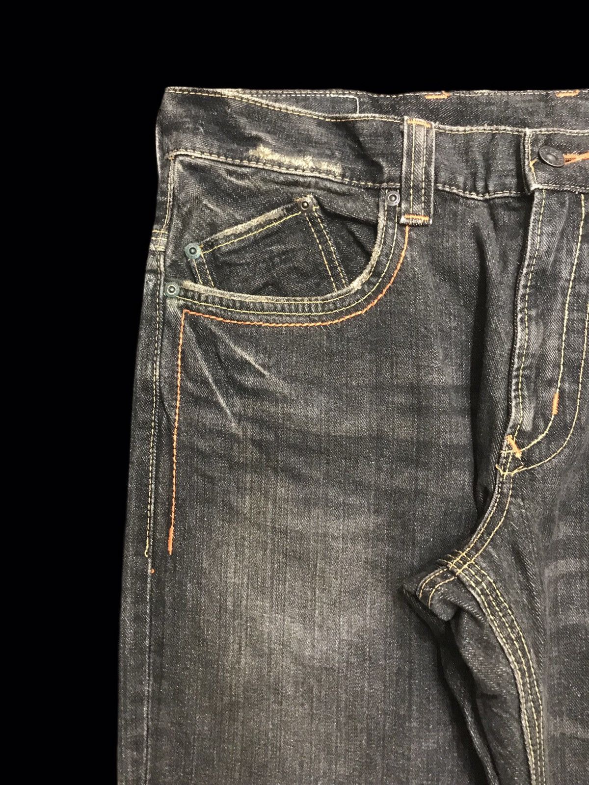 Edwin 💥FLARE💥RARE ARCHIVAL EDWIN XVS MUD WASH FLARE DENIM F247 Size US 33 - 4 Thumbnail