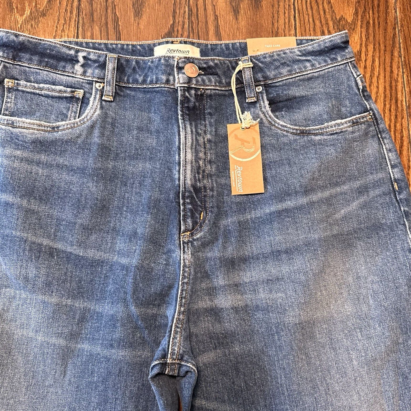 Vintage Revtown Jeans Womens Size33R Medium Wash Blue New Size 24" / US 00 / IT 34 - 3 Thumbnail