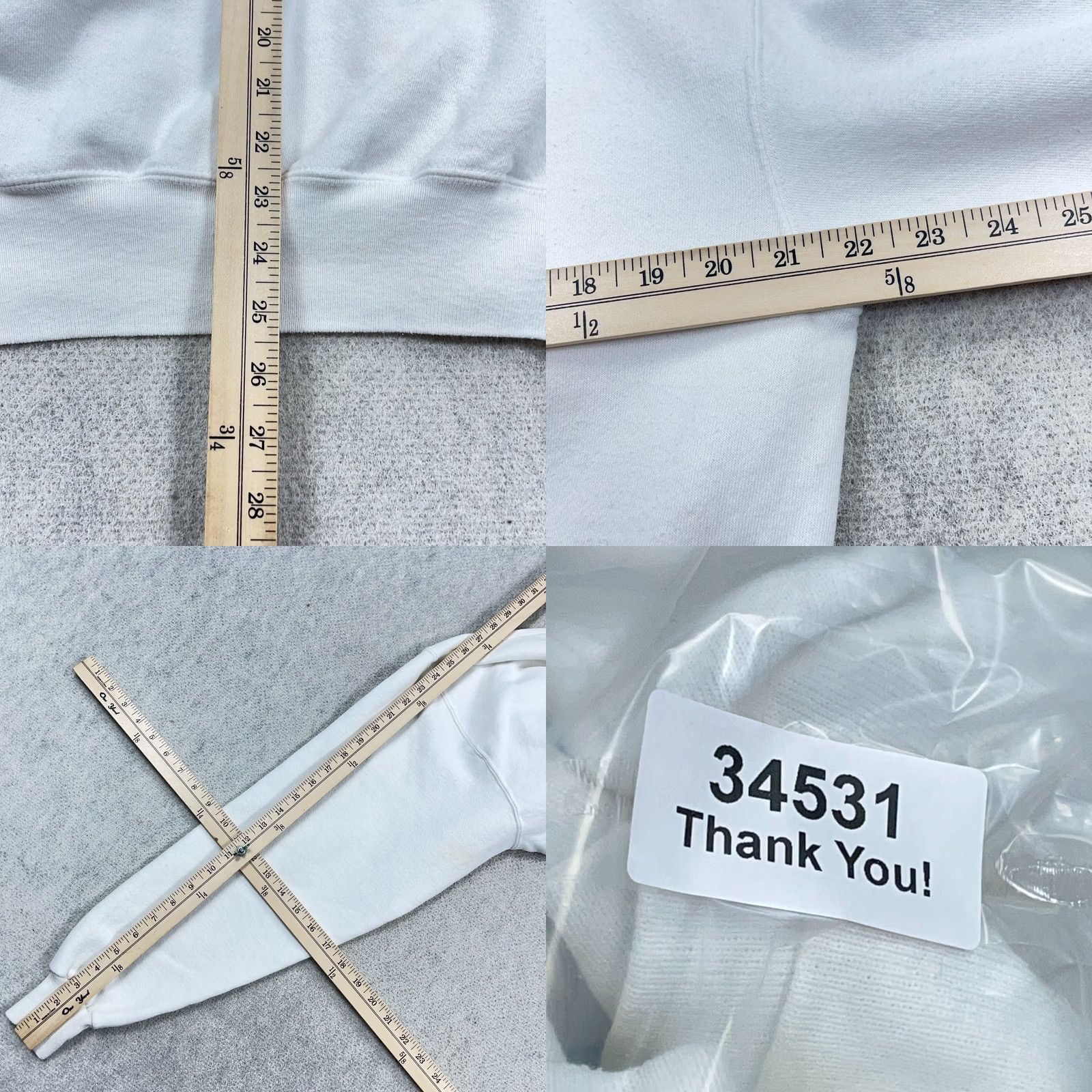Hanes VINTAGE Hanes Sweatshirt Men XL White 90s Crewneck Pullover Regular Heavyweight Cotton Blend Logo Graphic Print Nature 90s USA Bengals Tiger Mens Size US XL / EU 56 / 4 - 9 Thumbnail