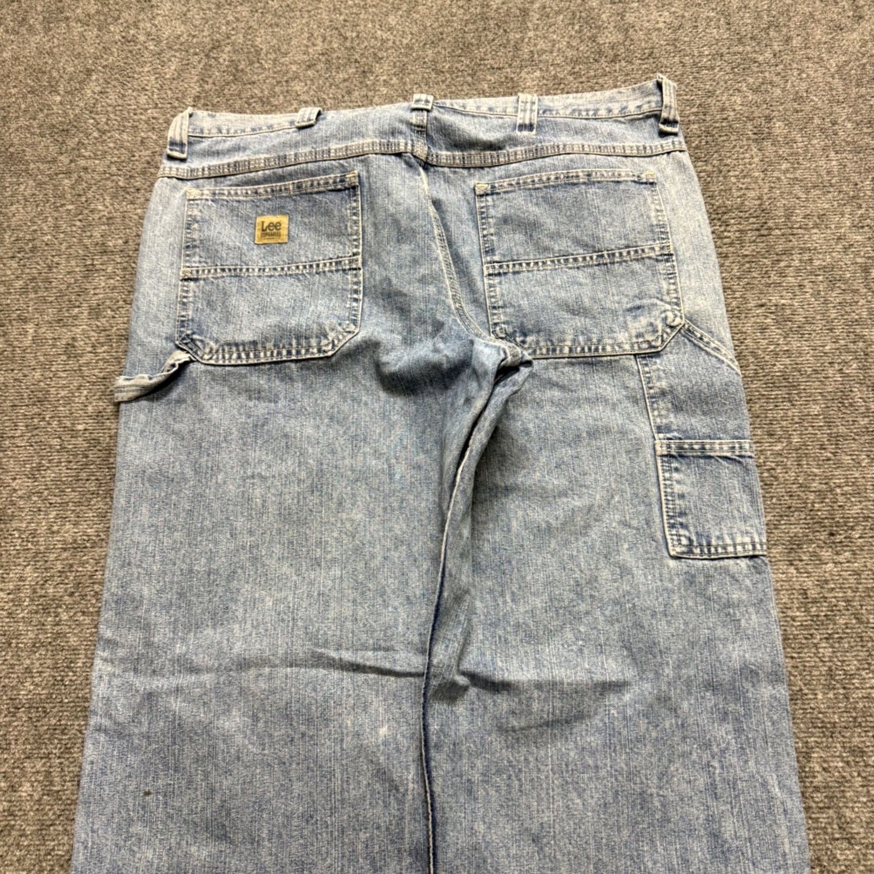 Lee VINTAGE Lee Carpenter Jeans Men's 38x30 Light Washed Blue Wide Leg Baggy Y2K, Regular Size Mens Size US 38 / EU 54 - 3 Thumbnail