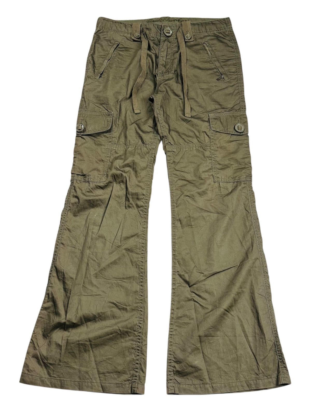 GOA GOA Style Back Number - Apocalypse Style Flared Cargo Pants Size US 29 - 1 Thumbnail