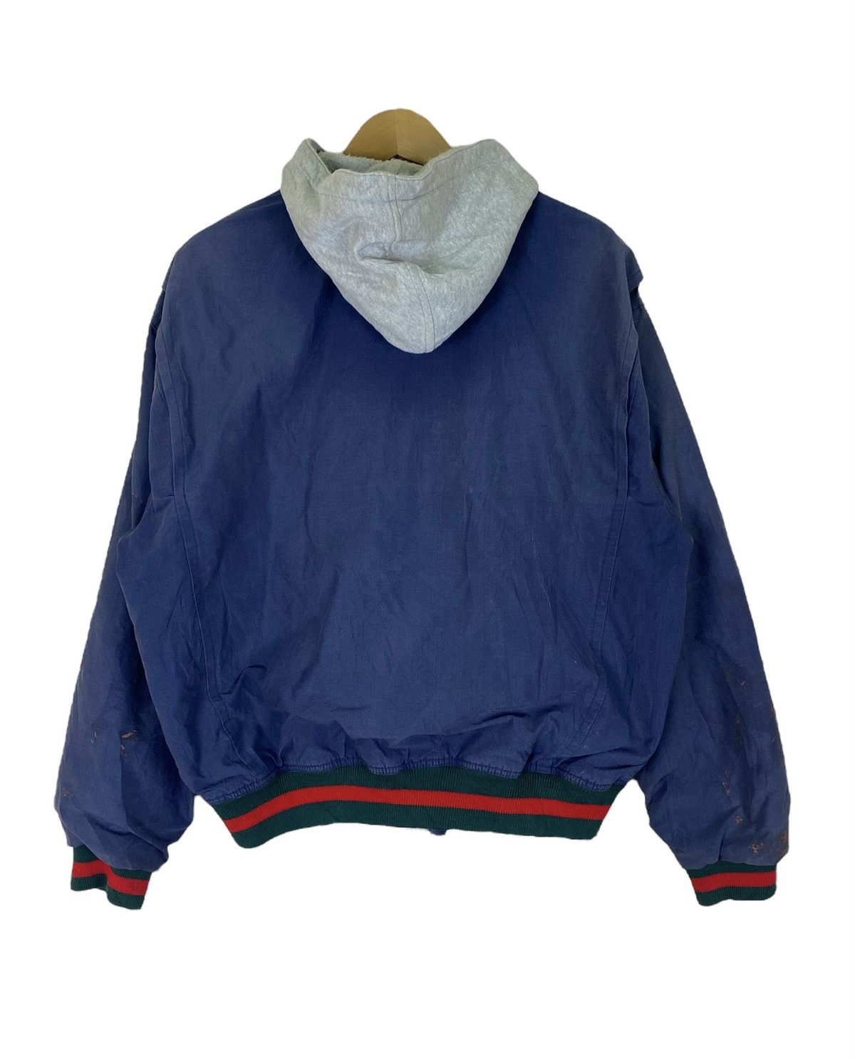 Polo Ralph Lauren × Vintage Vintage 1991 Polo Ralph Lauren Button Up Bomber Hoodie Size US L / EU 52-54 / 3 - 8 Thumbnail