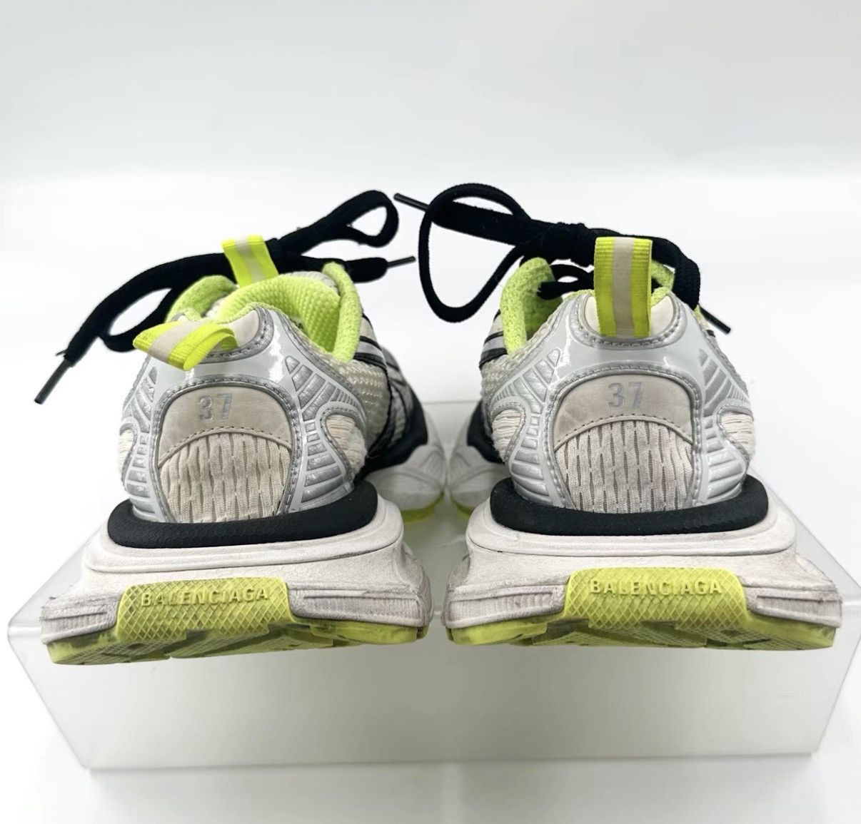 Balenciaga Balenciaga 3XL Grey Green Distressed Dad Sneakers K12 Size US 7 / EU 40 - 4 Thumbnail
