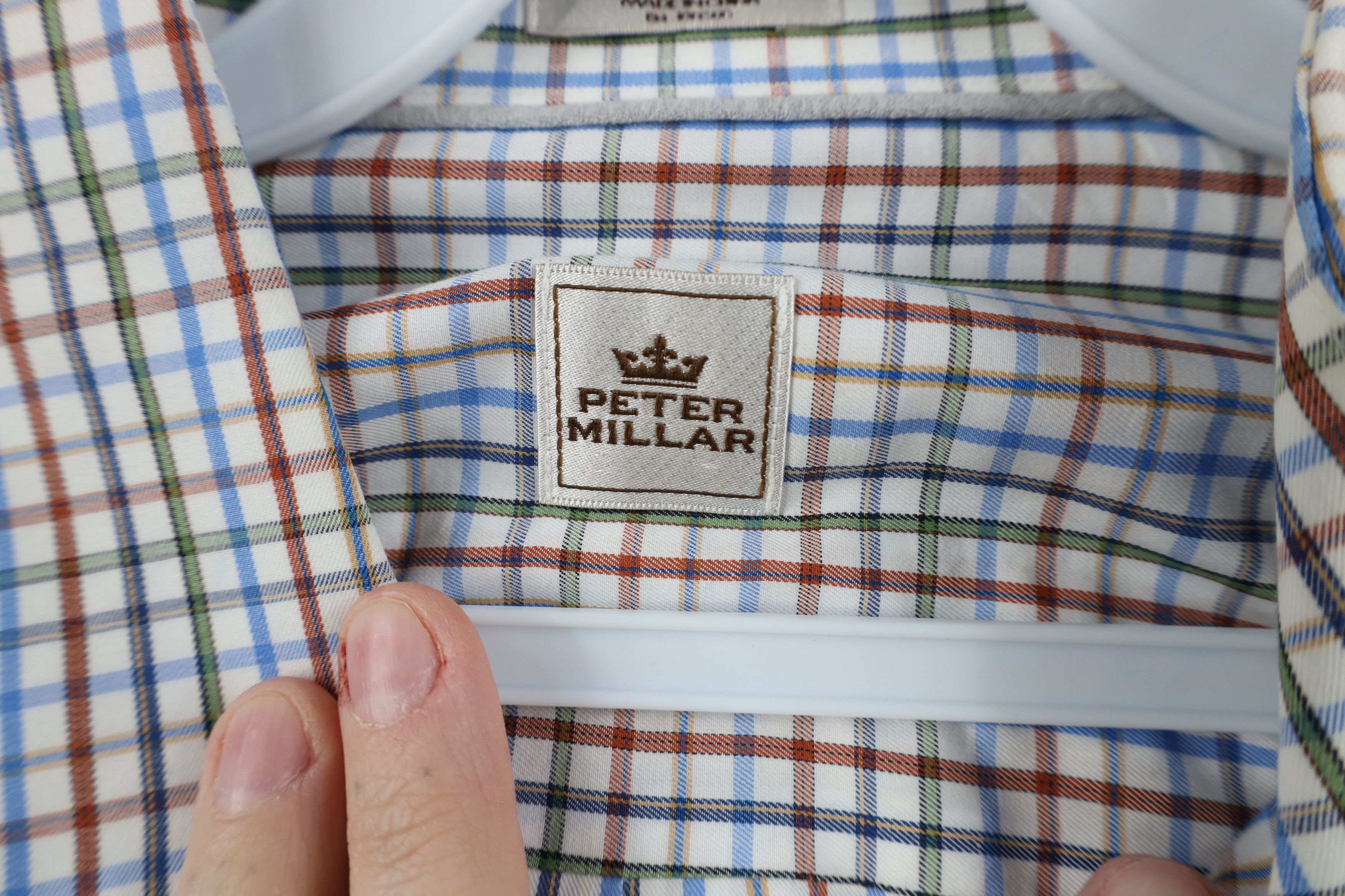 Peter Millar Vintage Peter Millar Rainbow Collared Button Down Shirt Size US L / EU 52-54 / 3 - 9 Thumbnail