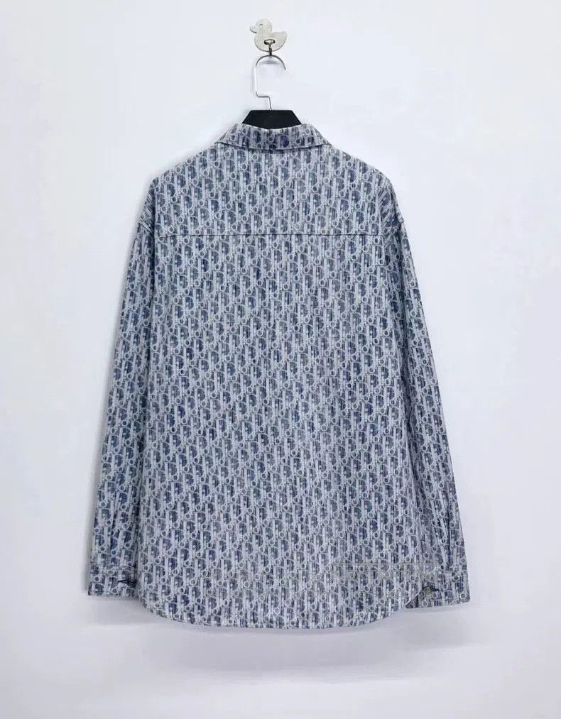 Dior Dior Oblique Blue White Denim Jacket. Size US XL / EU 56 / 4 - 2 Thumbnail