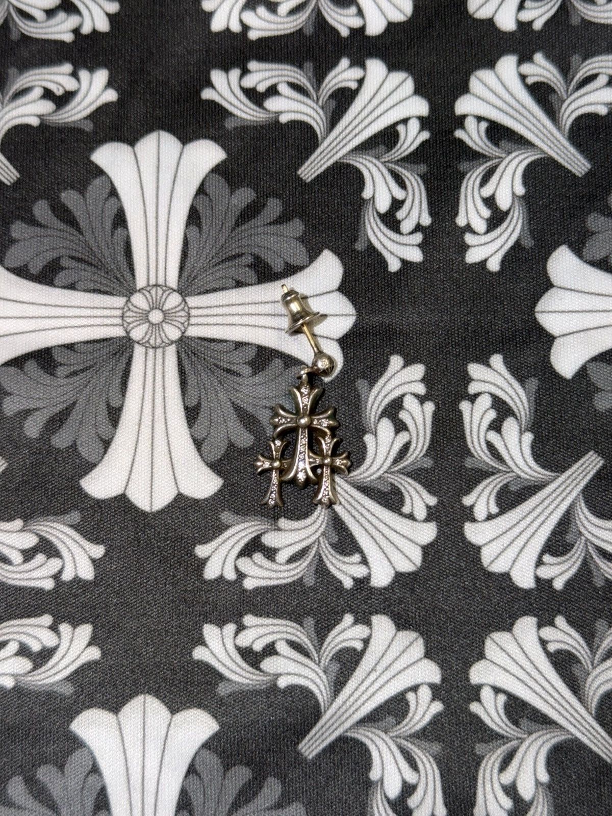 Chrome Hearts Chrome Hearts VVS Diamonds Triple Cross Earring Size ONE SIZE - 4 Thumbnail