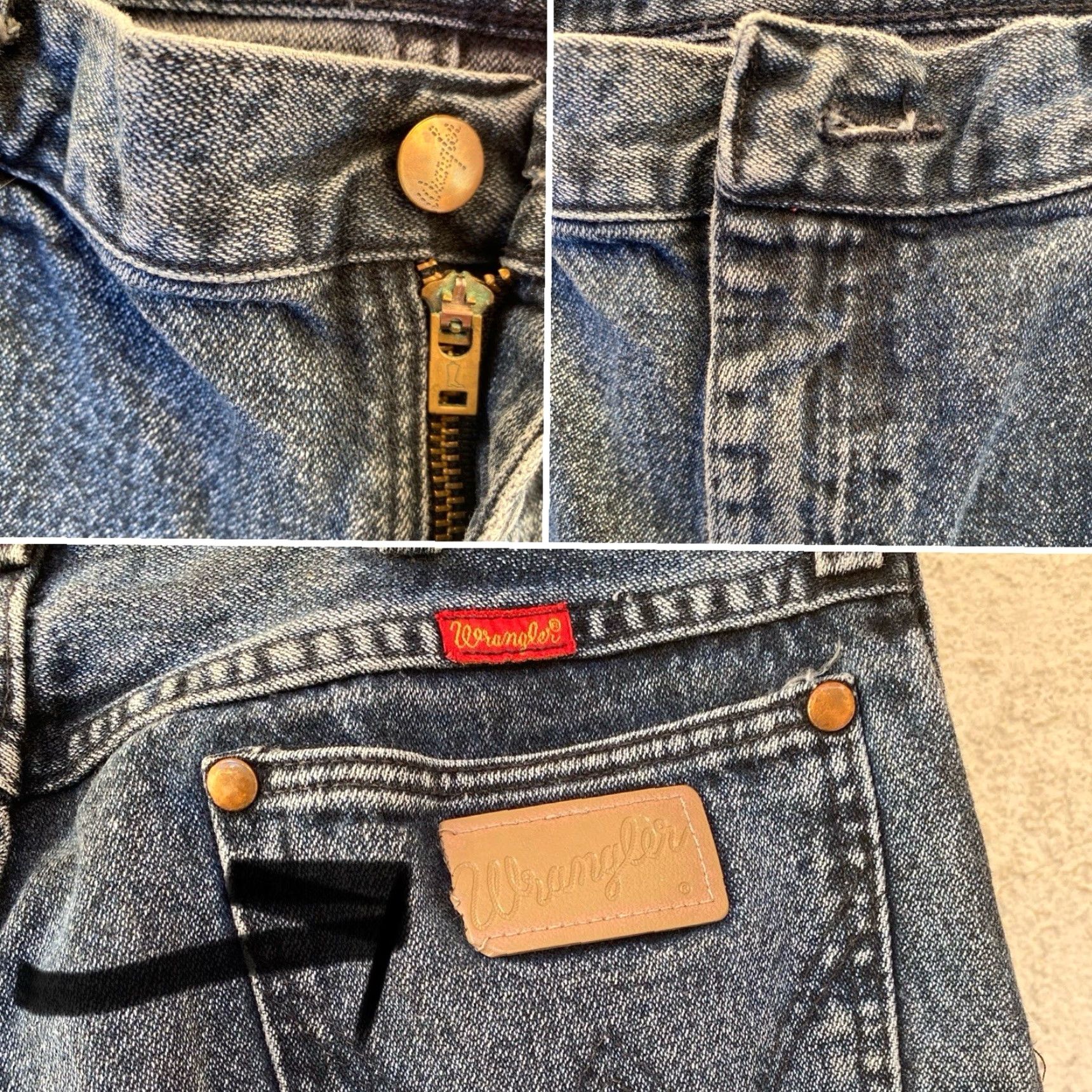 Wrangler VINTAGE Wrangler Jeans Size 15 32 Waist 31 Inseam 31.5 Blue Denim 5 Pocket USA 1980s Womens Girls Jeans Wrangler 80s 90s Cowboy Size 36" / US 14 / IT 50 - 4 Thumbnail
